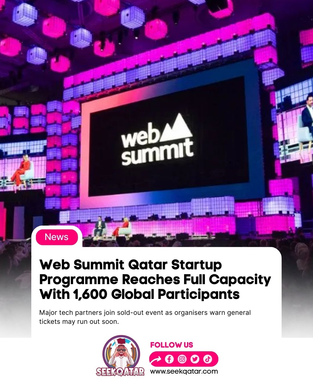 Seek - Web Summit Qatar’s startup programme has officially sold out ...