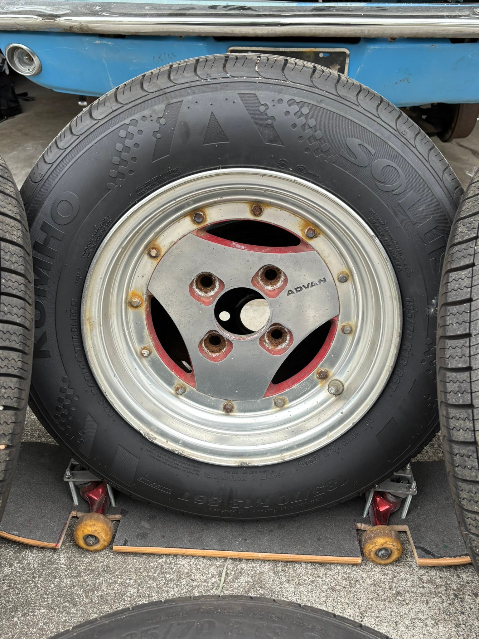 13x6 Advan A3A wheels with Kumho tires for sale in Seattle