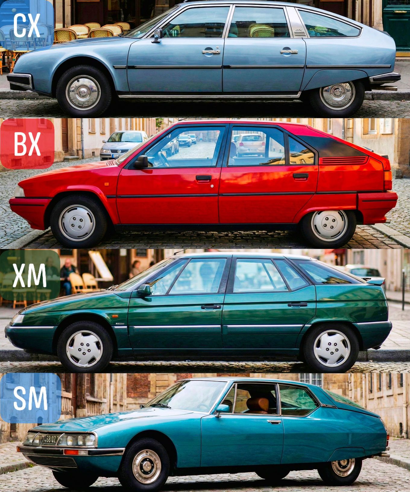 Citroën CX, BX, XM & SM
