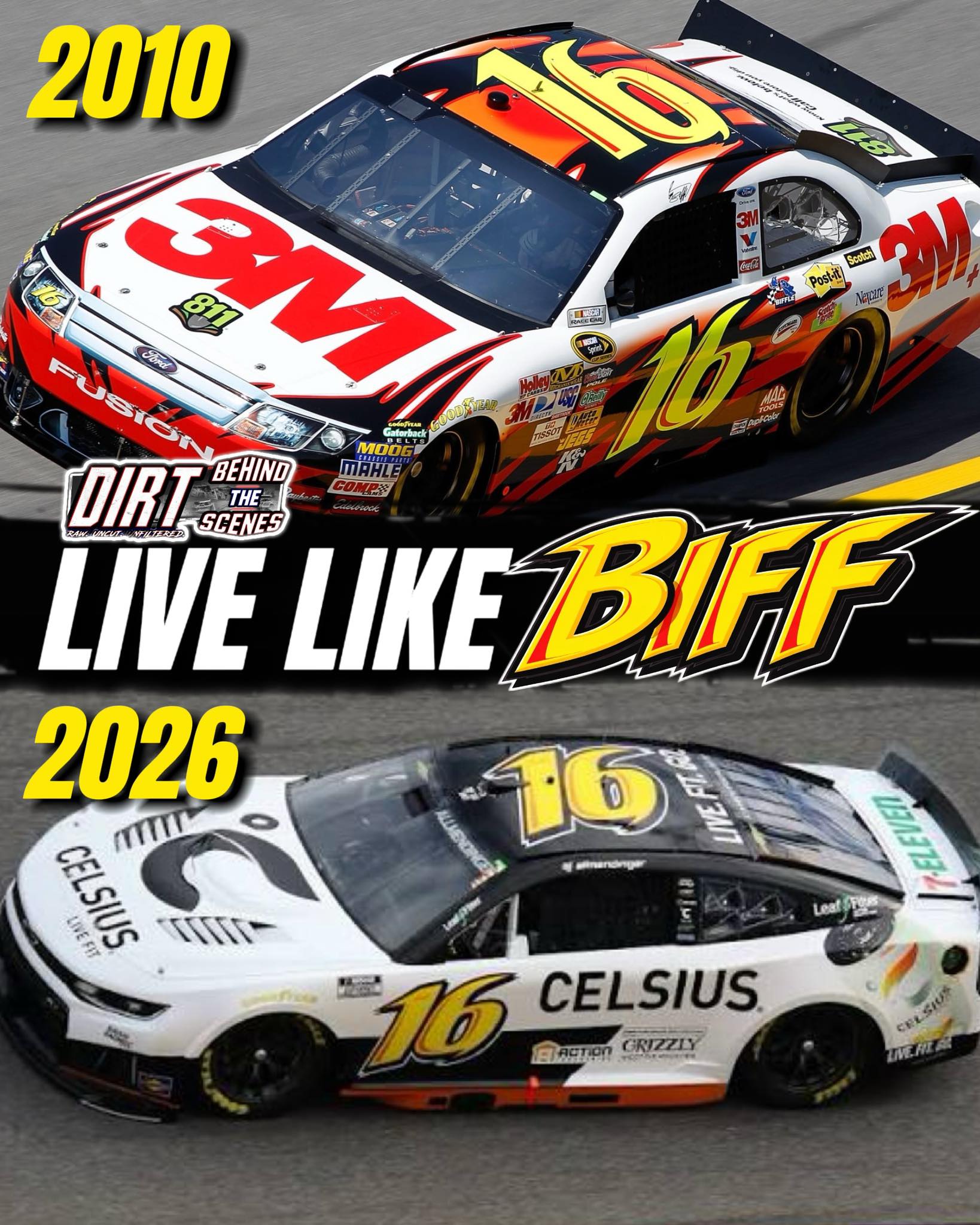 Biffle tribute NASCAR car with number 16