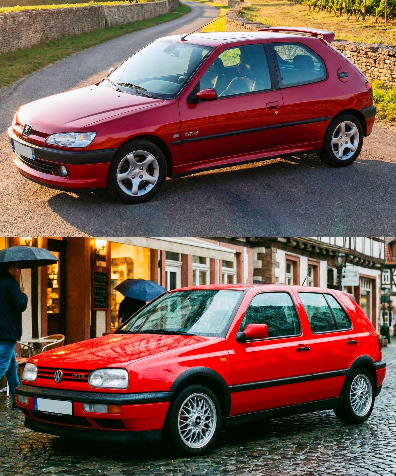 Peugeot 306 GTi-6 vs Volkswagen Golf Mk3 GTI