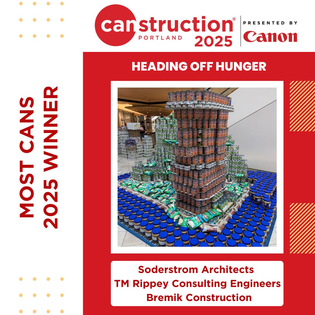 Canstruction - 2025 MOST CANS WINNER - Heading Off Hunger Designed and ...