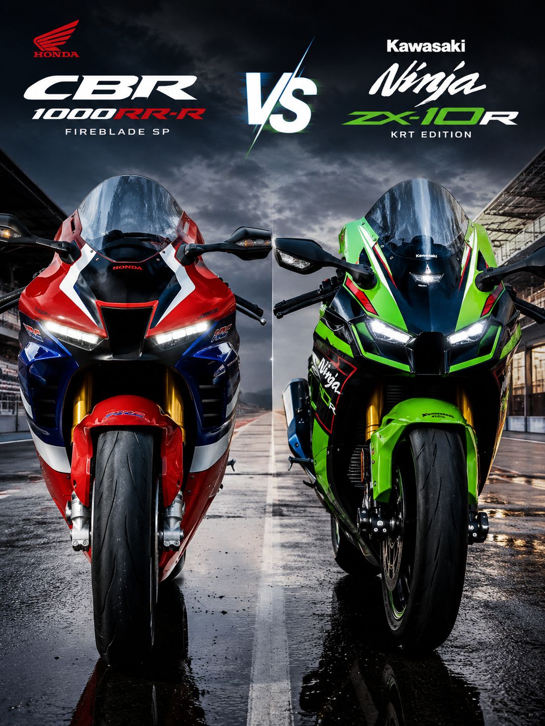 Comparing CBR and ZX10 motorcycles