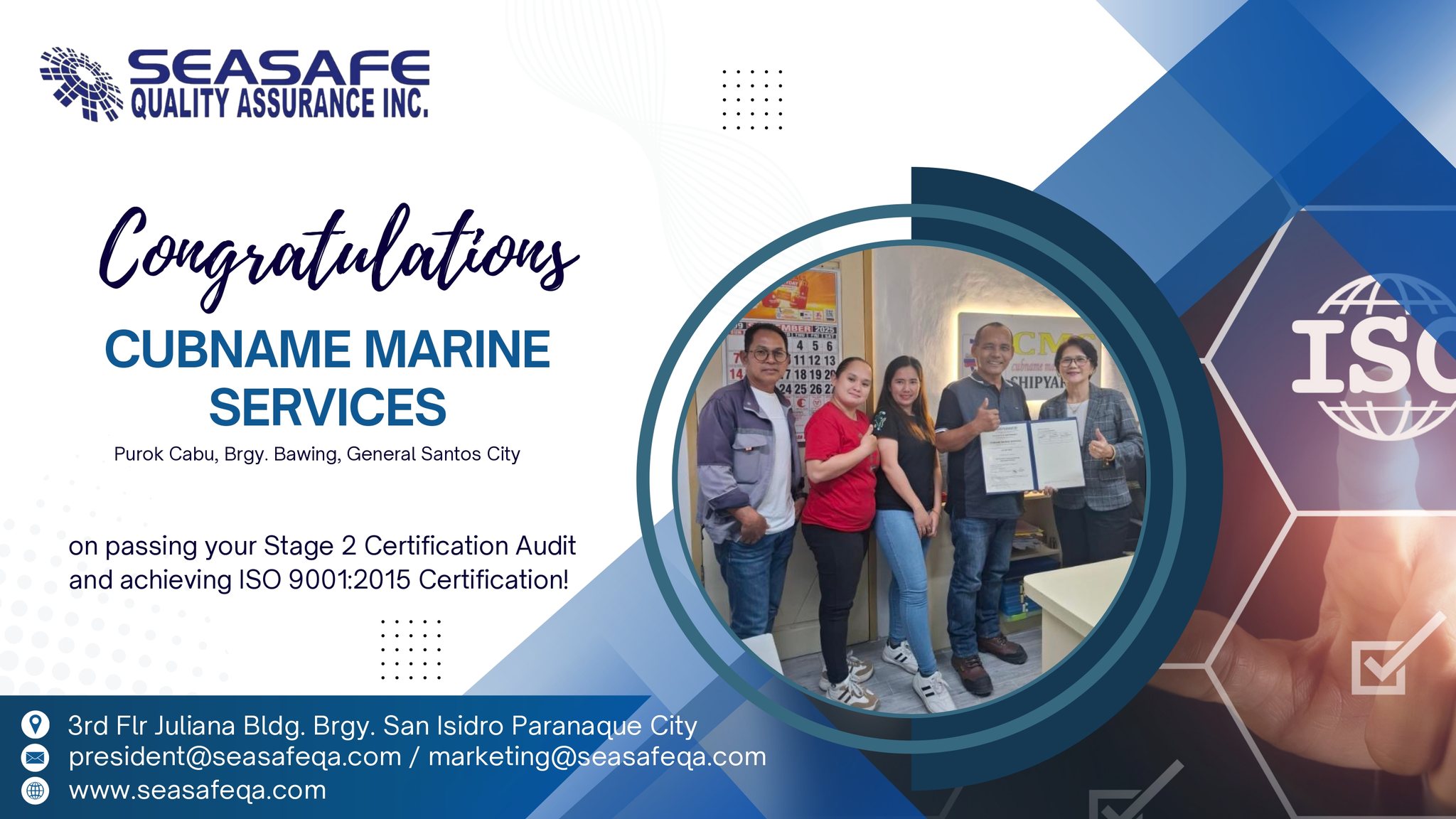 Seasafe Quality Assurance Inc. | Parañaque