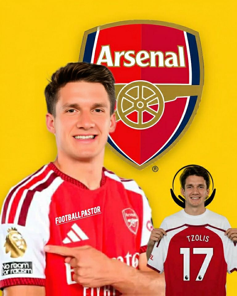 Christian Tzolis joins Arsenal with iconic no 17 shirt