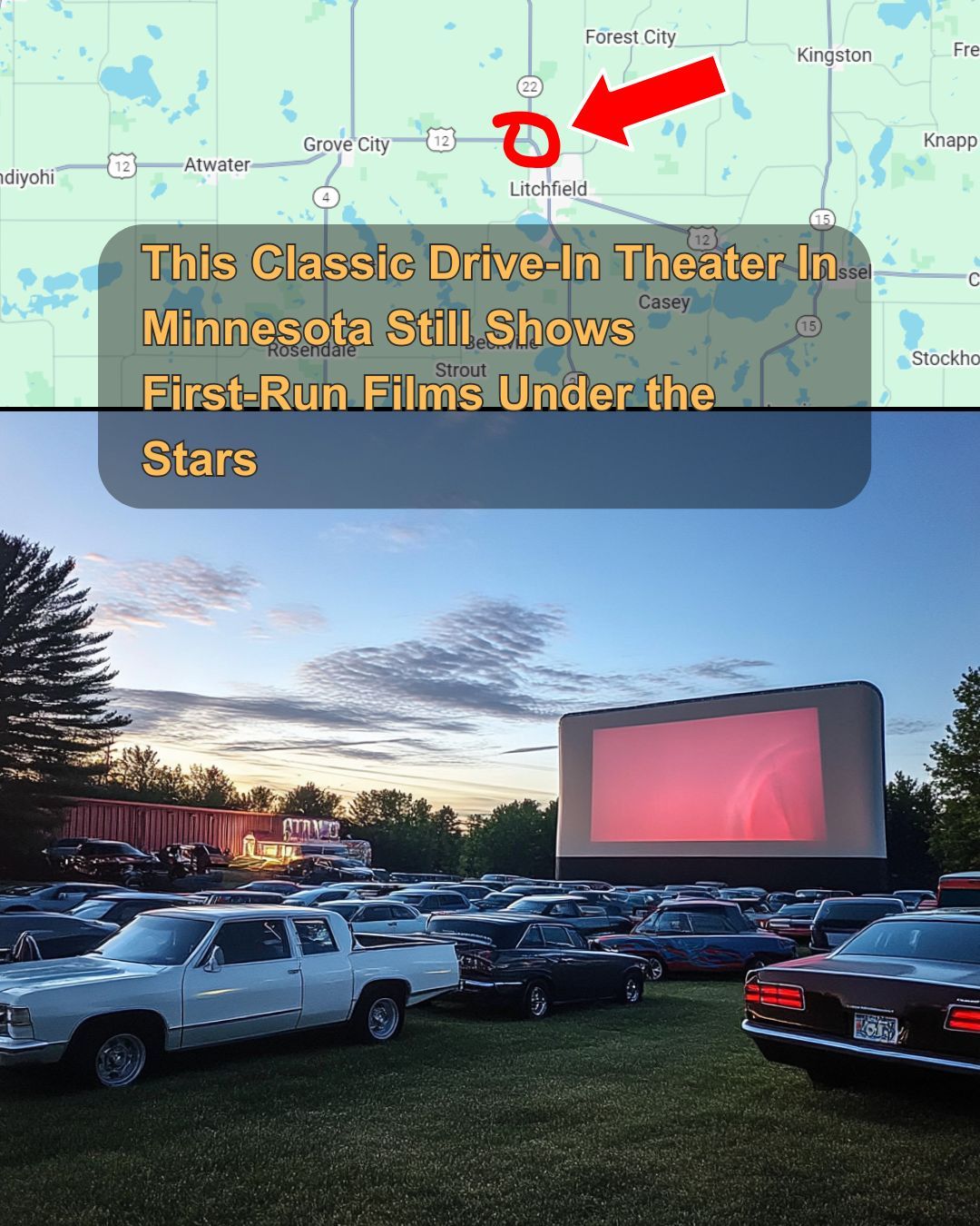 Minnesota - This classic drive-in theater still shows first-run films ...