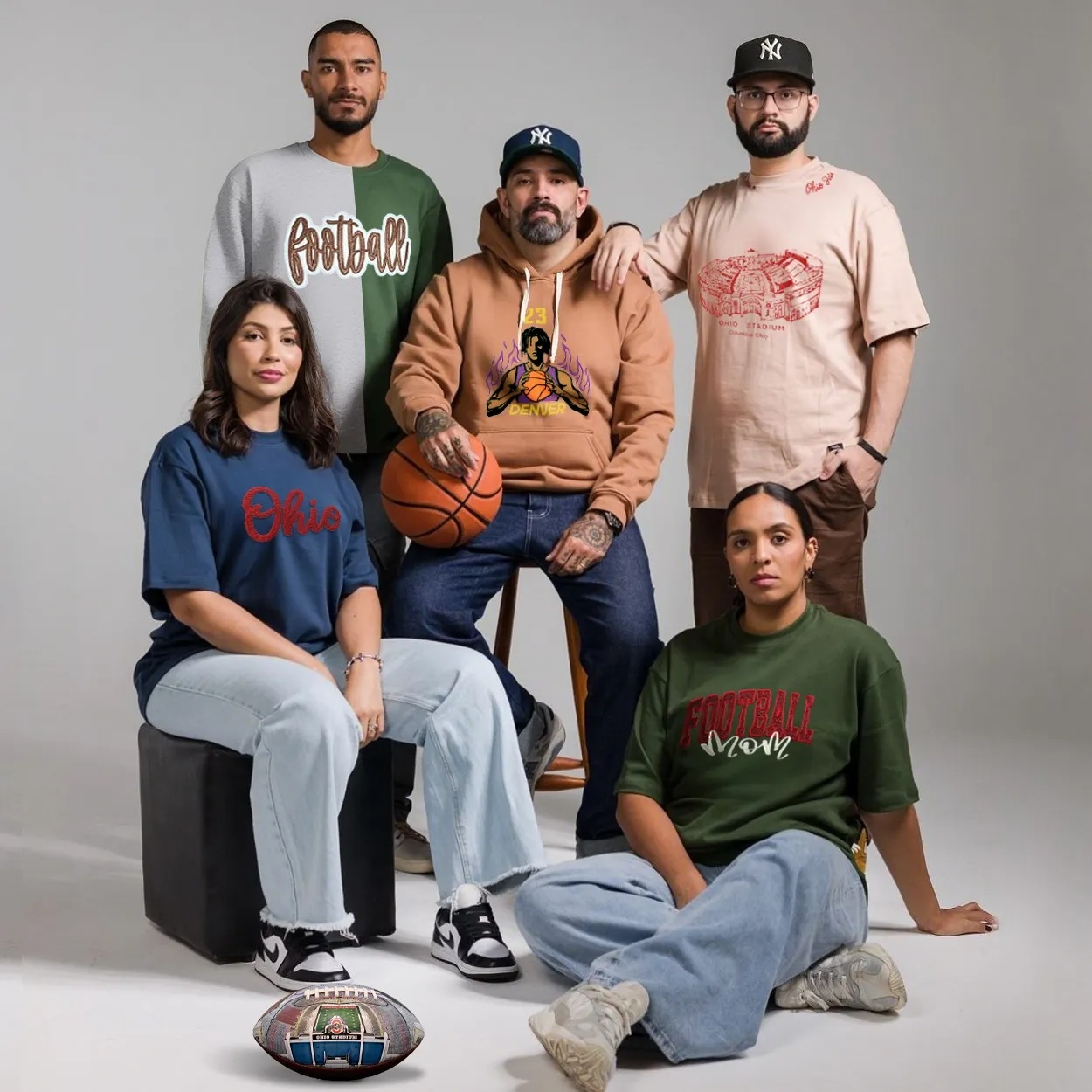 It’s game season in the USA! 🏈⚾🏀 Rep any team, any name — fully ...
