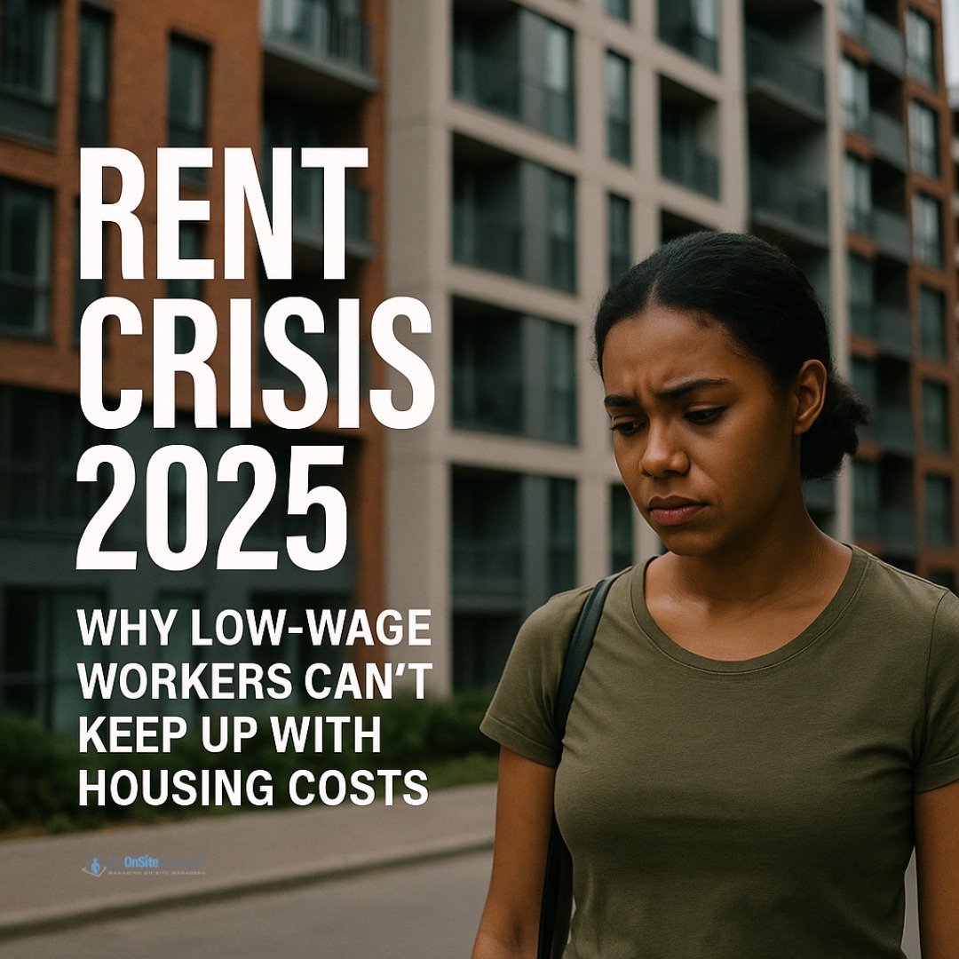 For millions of low-wage workers, rent... - My Onsite Manager | Facebook