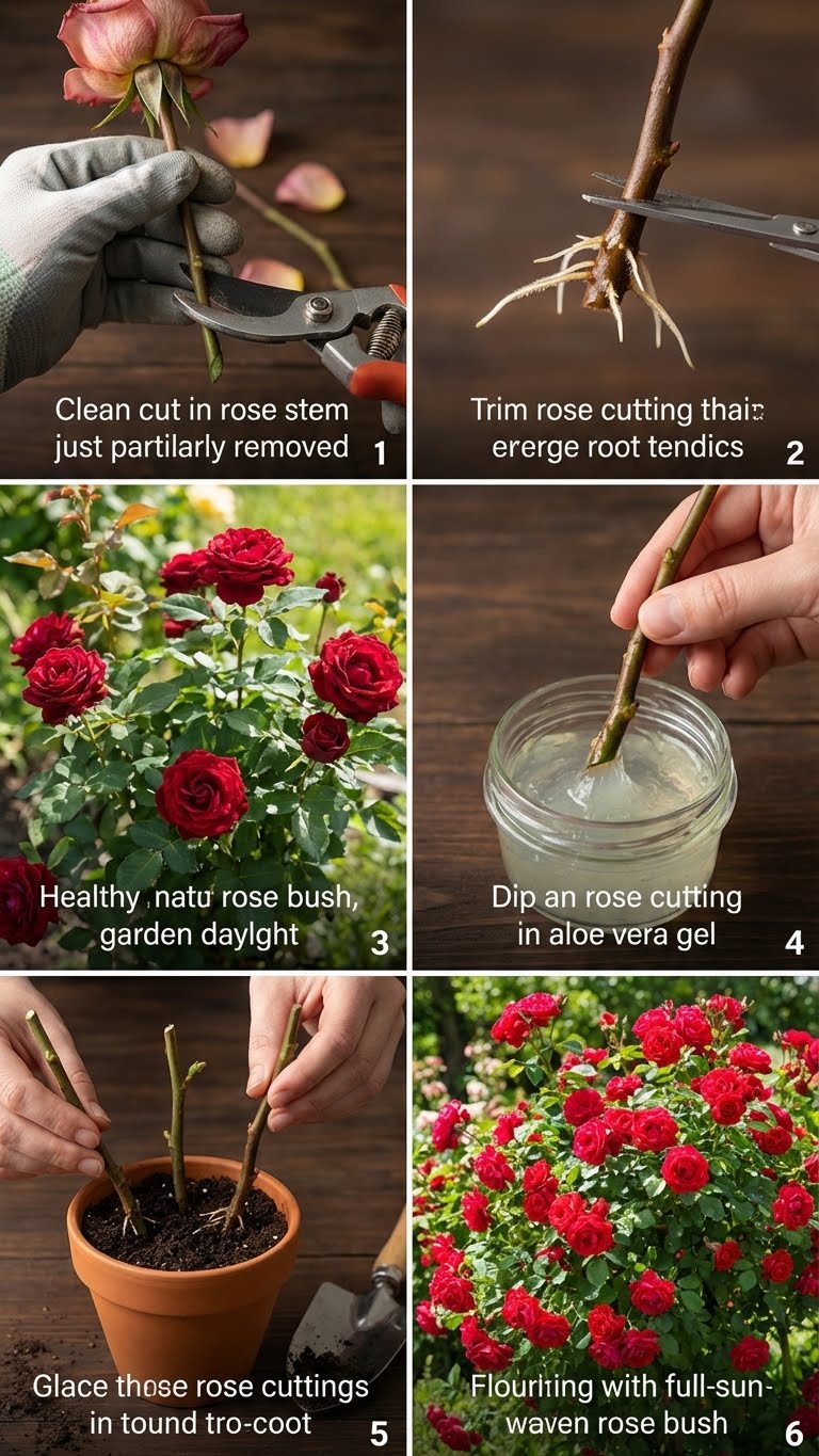 Planting - Best & easy skill for to grow rose tree from buds at home ...