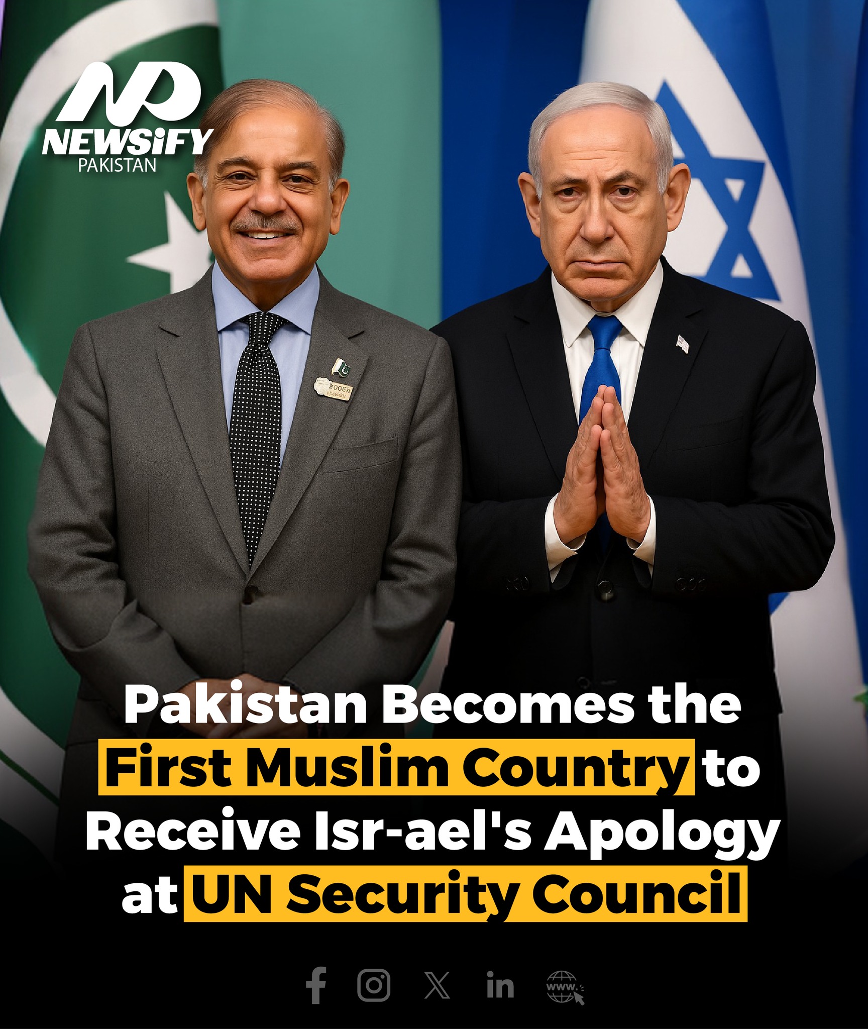 Newsify - In a historic first, Isra-el tendered an apology to Pakistan ...