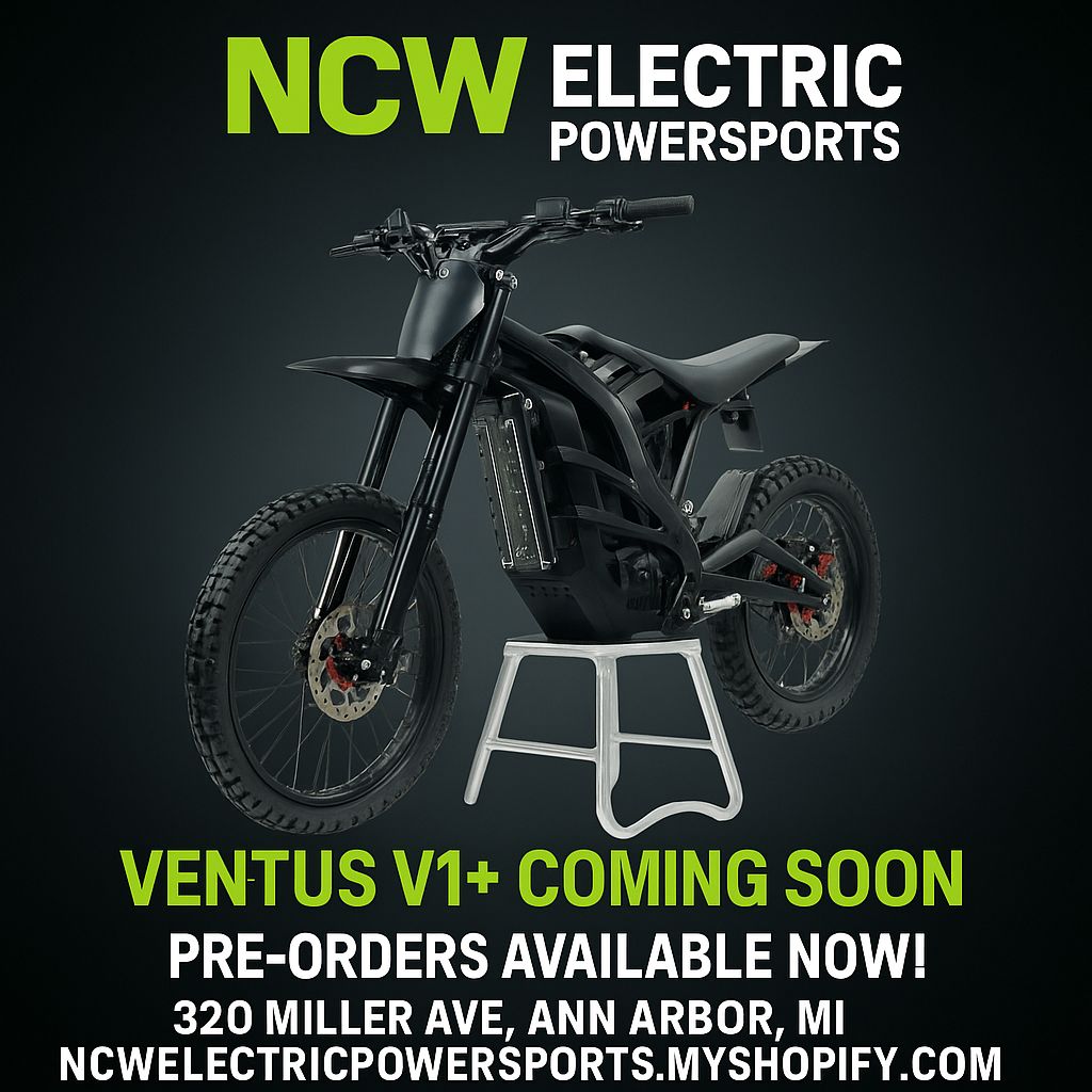 New 2026 Ventus V1+ E Moto 72v 50ah Battery 28kw Mid Motor 81 mph