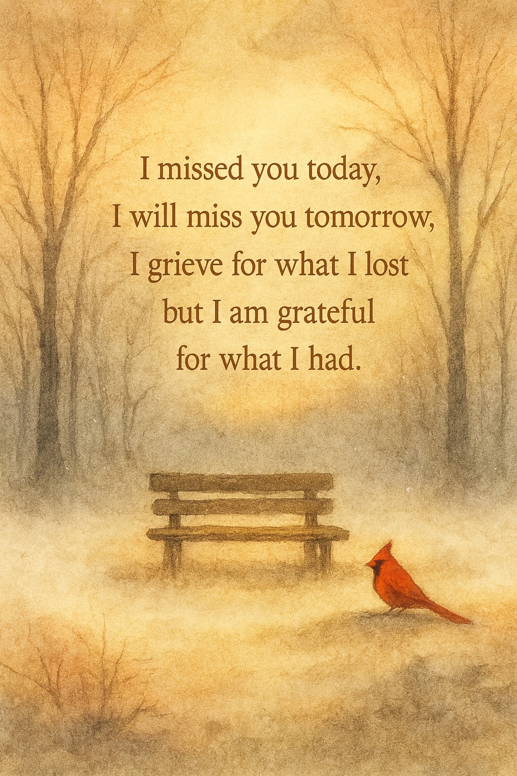 Always - Grief & Gratitude 🌿 I missed you quietly today, in the small ...