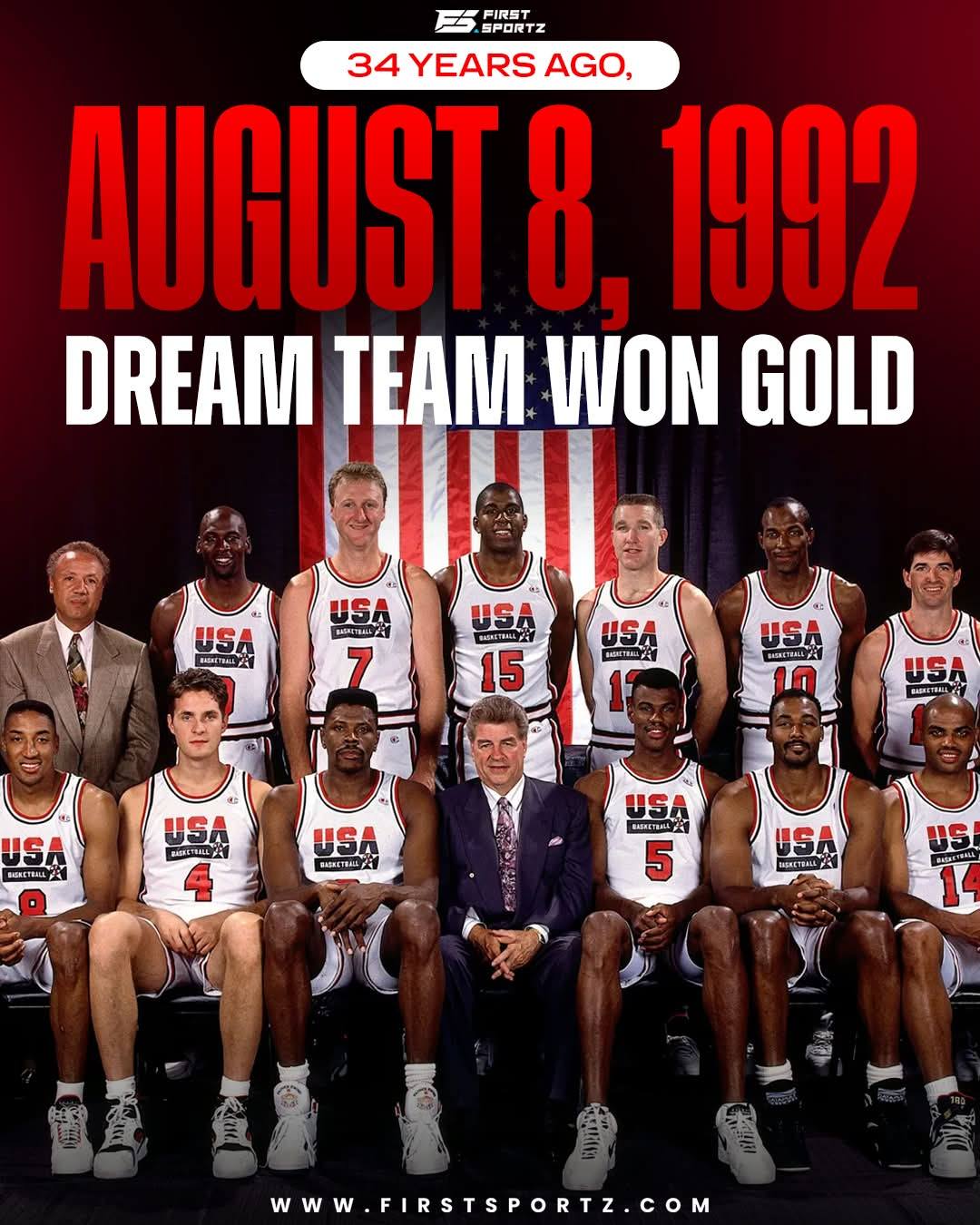 USA Olympic Dream Team wins gold in 1992