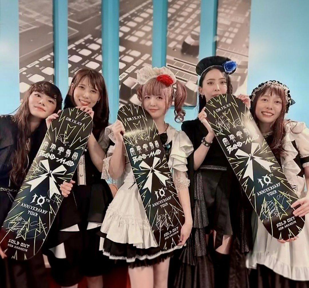 BAND-MAID 🔥💝🔥 On Deck!!!!! Miiii 50000 0g 樂支双 AND 處果中勇爾