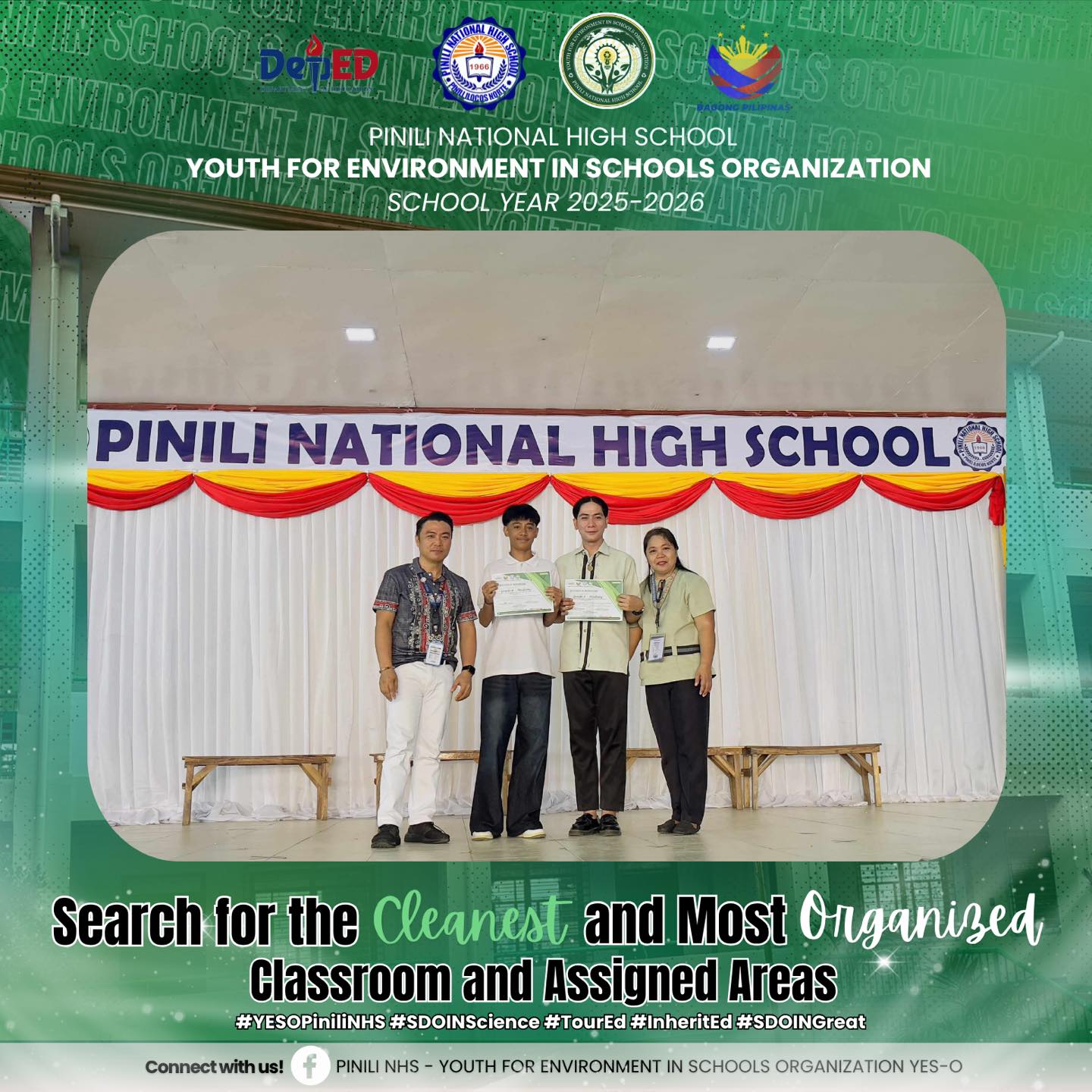 Pinili NHS - Youth for Environment in Schools Organization YES-O added ...