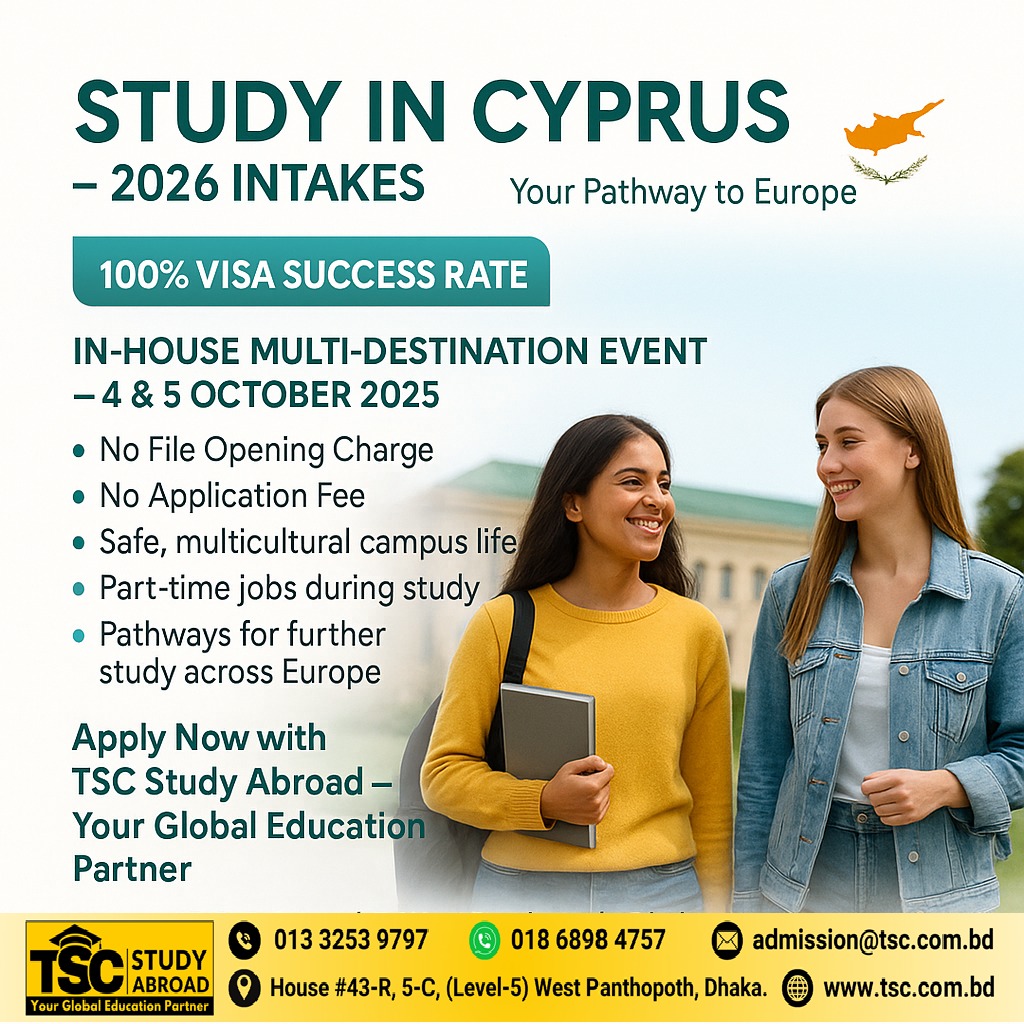 Tsc - Study in Cyprus – Upcoming Intakes February 2026 Your Pathway to ...
