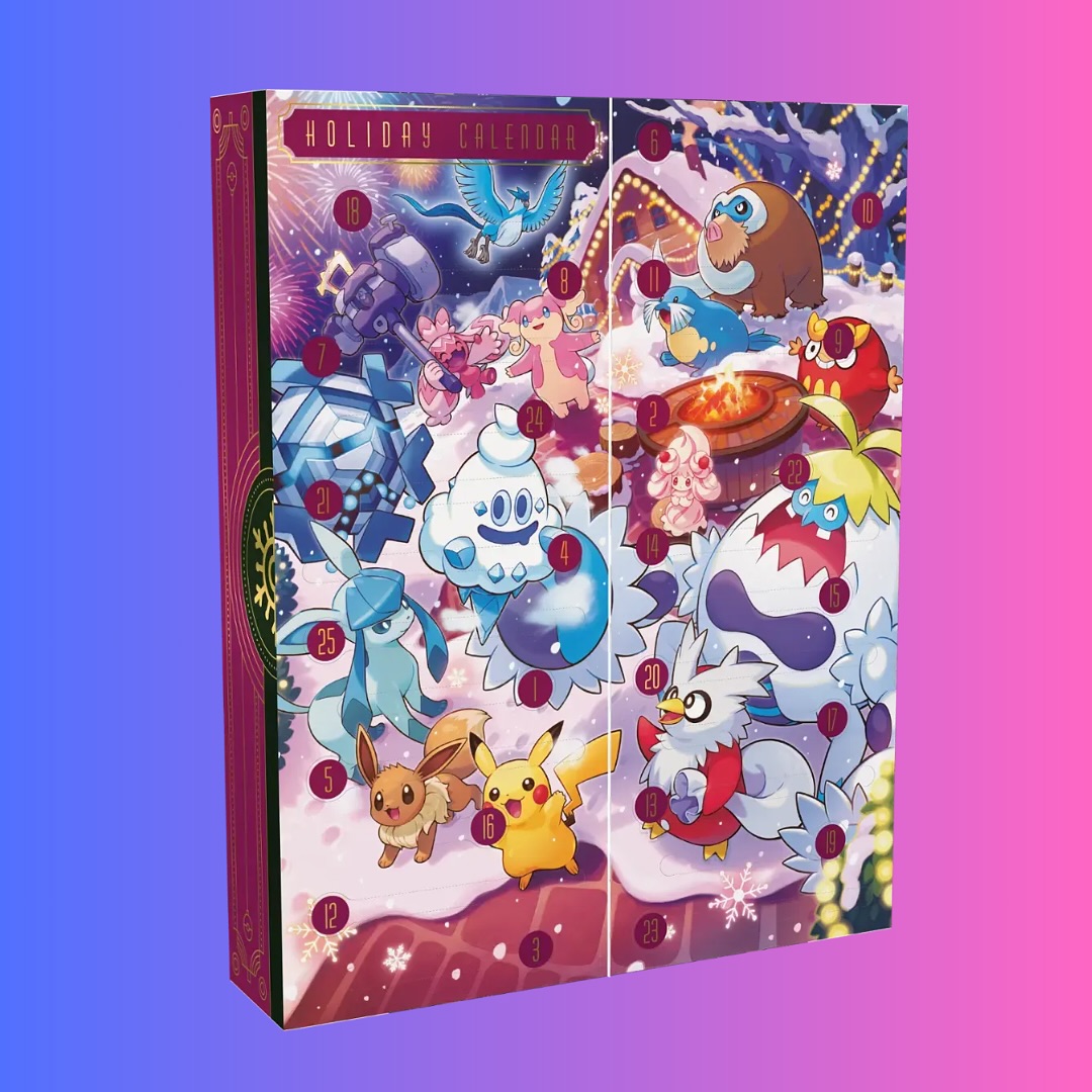 pokemon holiday calendar 2025 booster packs Pokmon mas Advent Calendar 2025 (PKW4117) Pokemon 2025 Holiday Deluxe Advent