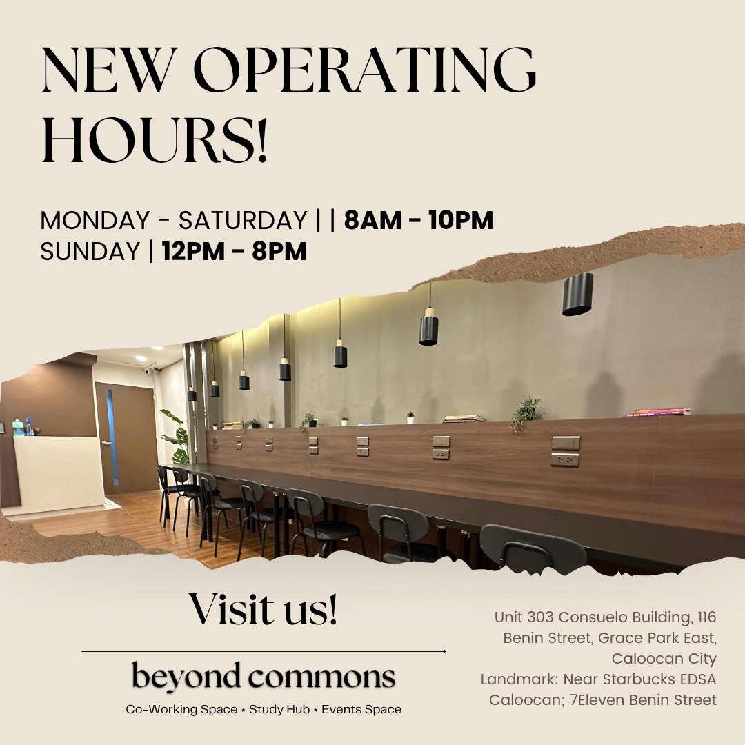 🚨 Schedule... - Beyond Commons Coworking and Innovation Hub | Facebook