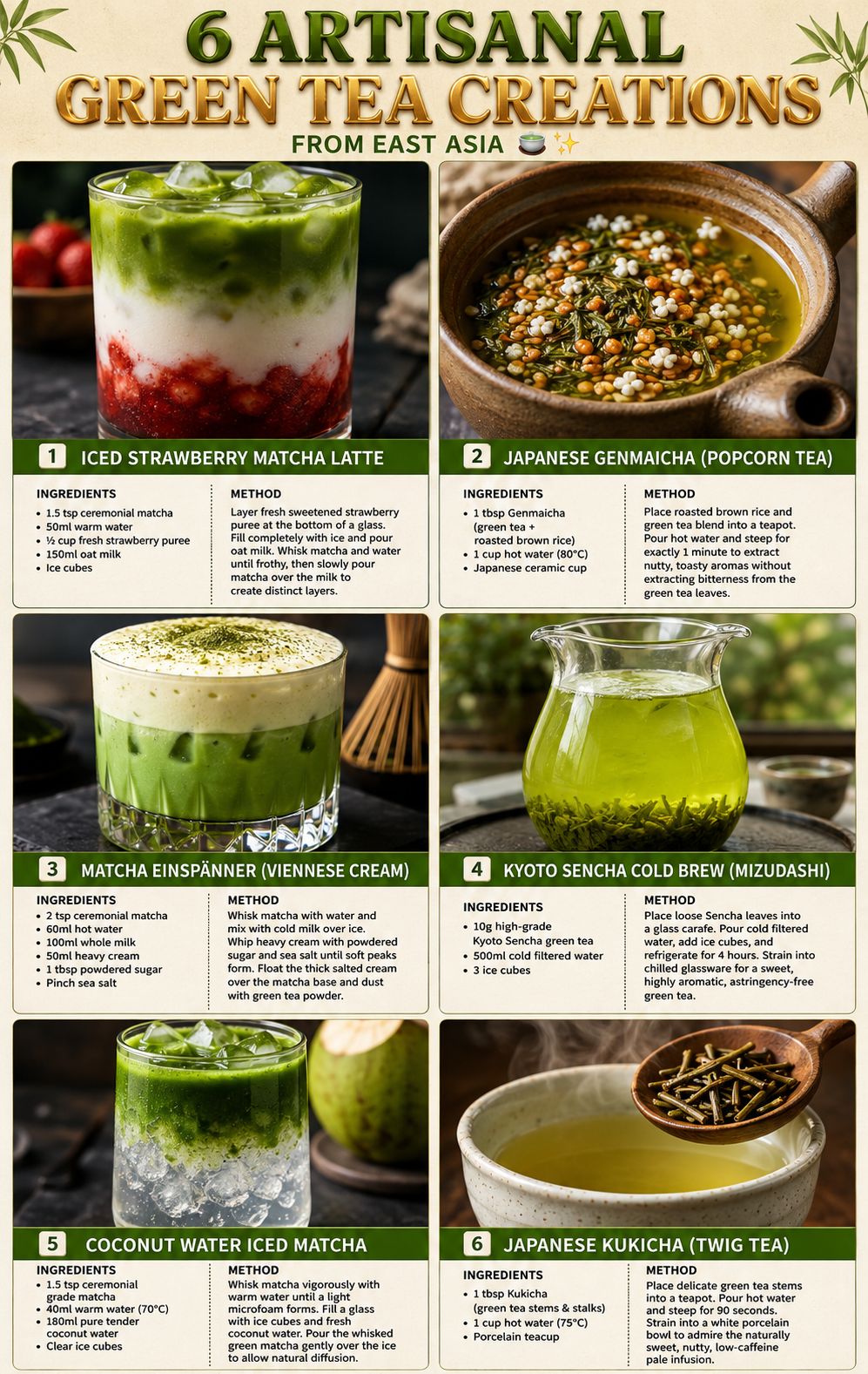 Green tea creations