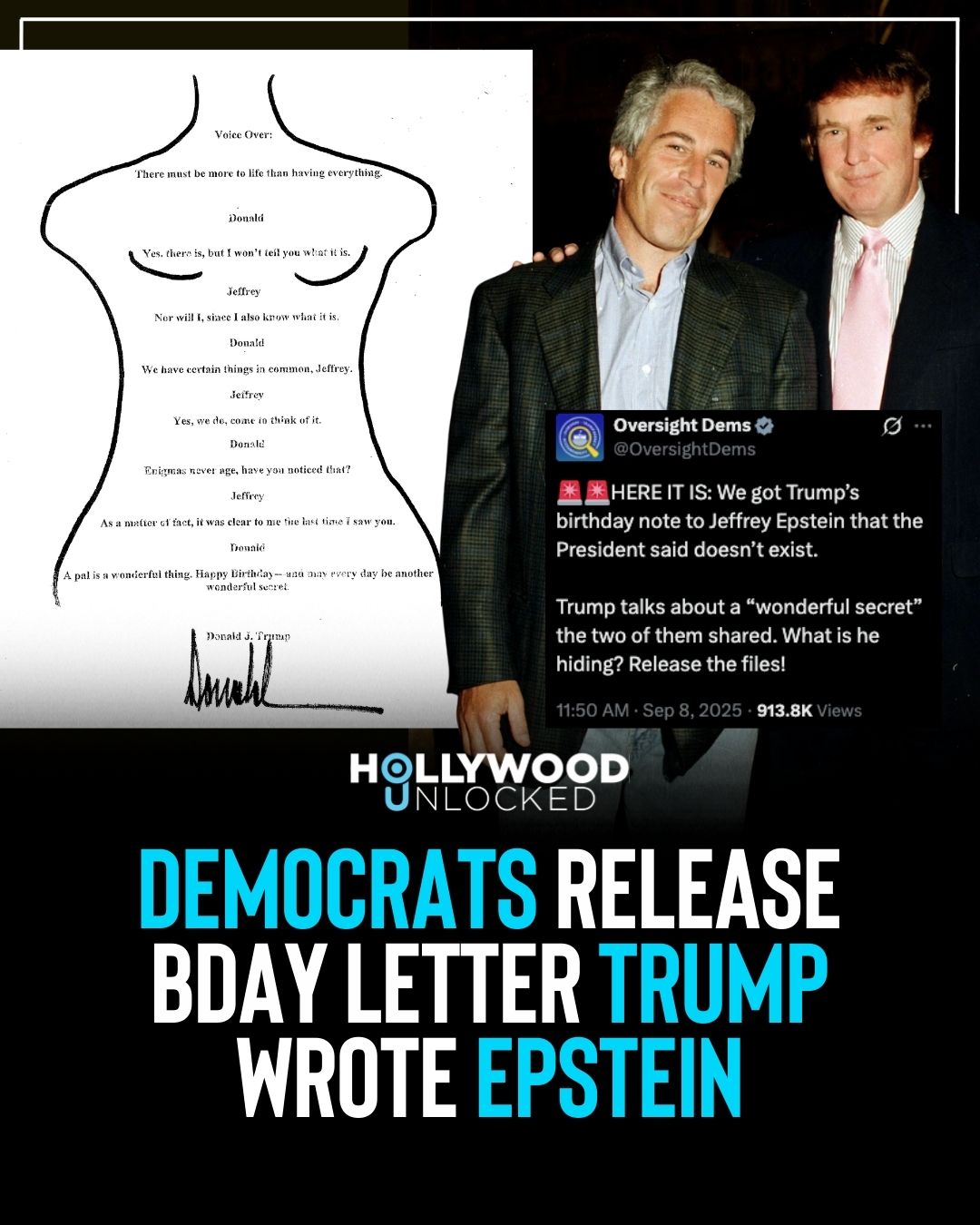 Hollywood - 👀 🏽 Epstein’s estate gave Congress a birthday book from his ...