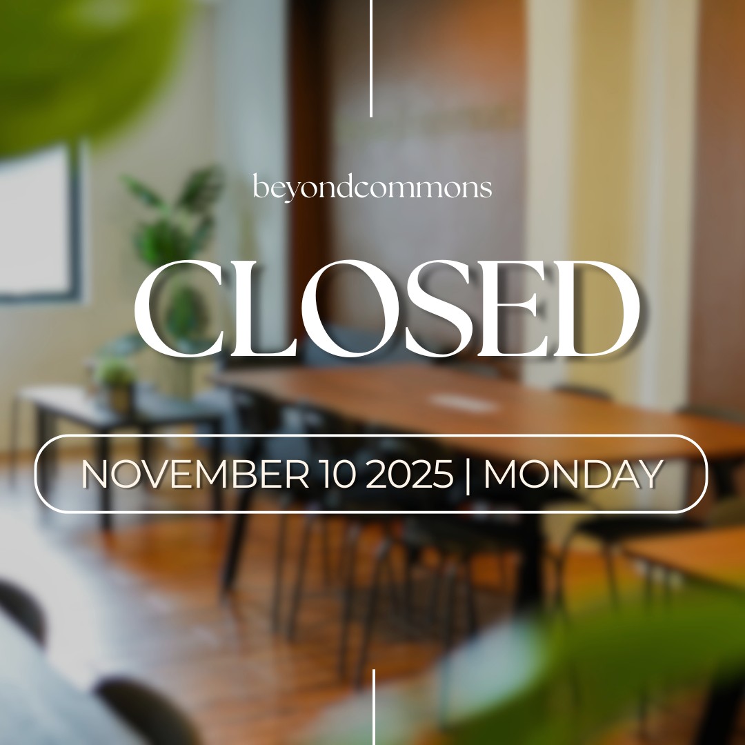 📢 Heads up,... - Beyond Commons Coworking and Innovation Hub | Facebook
