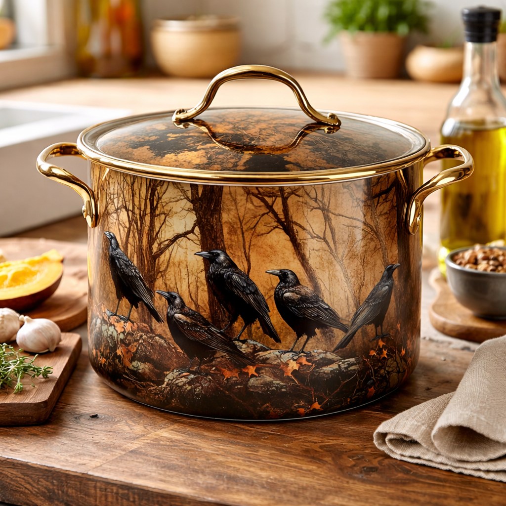 Crows world - A Stunning Raven Stock Pot in a Rustic... | Facebook