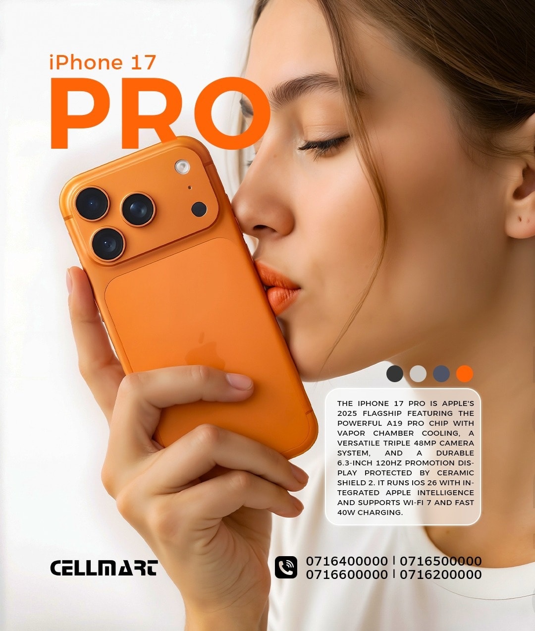 Cell Mart - The iPhone 17 Pro delivers elite performance... | Facebook