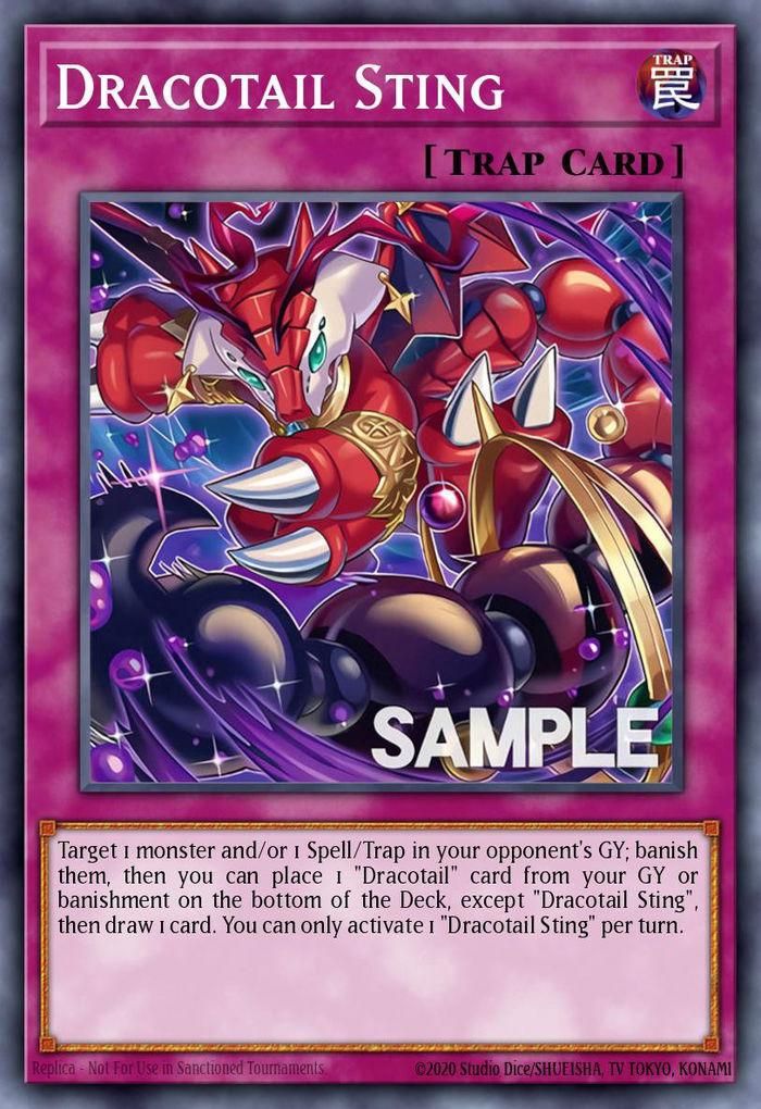 yugioh dragon draw cards Yu-Gi-Oh! - Red Vase (EXVC-EN046) - Extreme Victory - 1st Edition then target 1 card your opponent controls Does Dracotail Sting trap draw