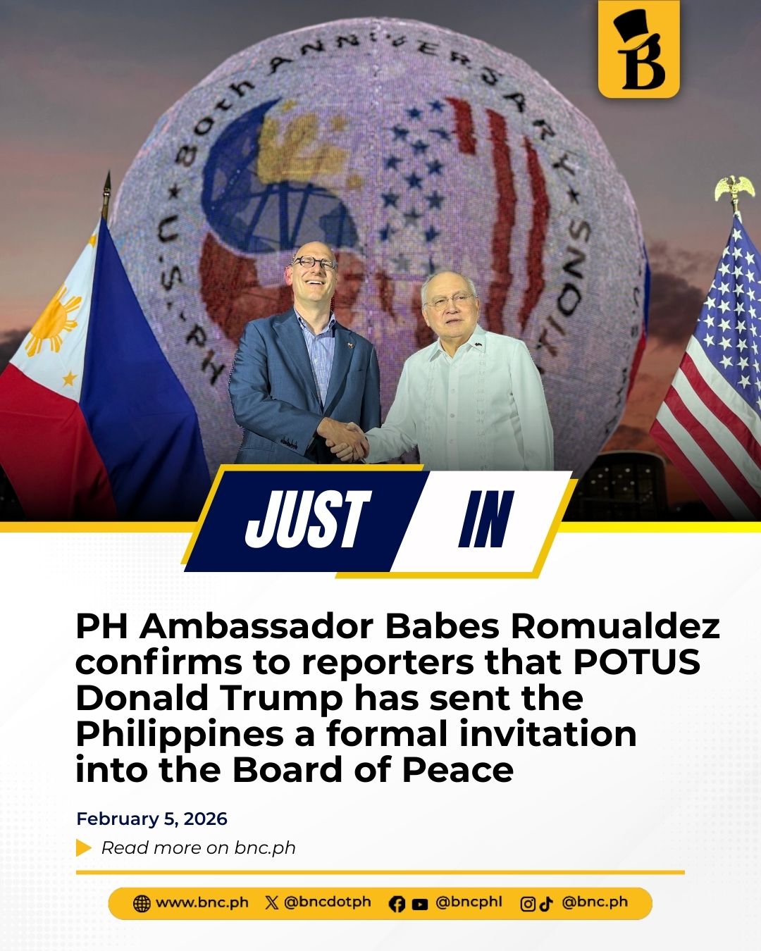 Bilyonaryo - JUST IN: PH Ambassador Babes Romualdez confirms to ...