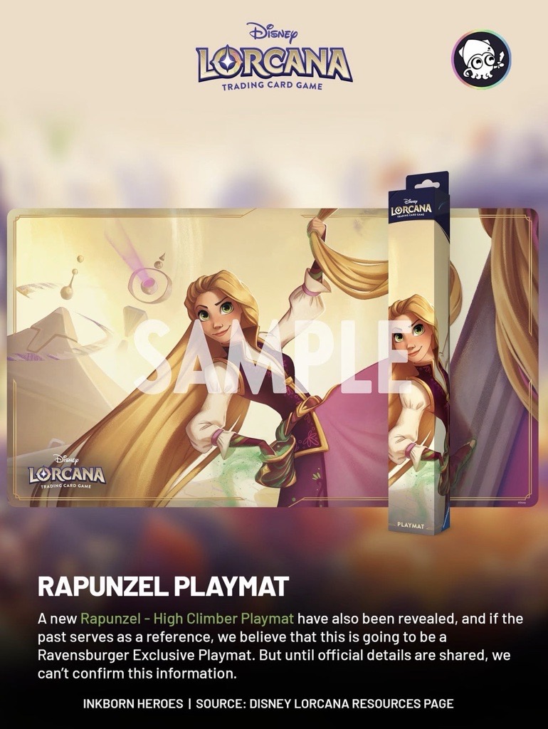 New Disney Lorcana foil playmats revealed for Wilds Unknown