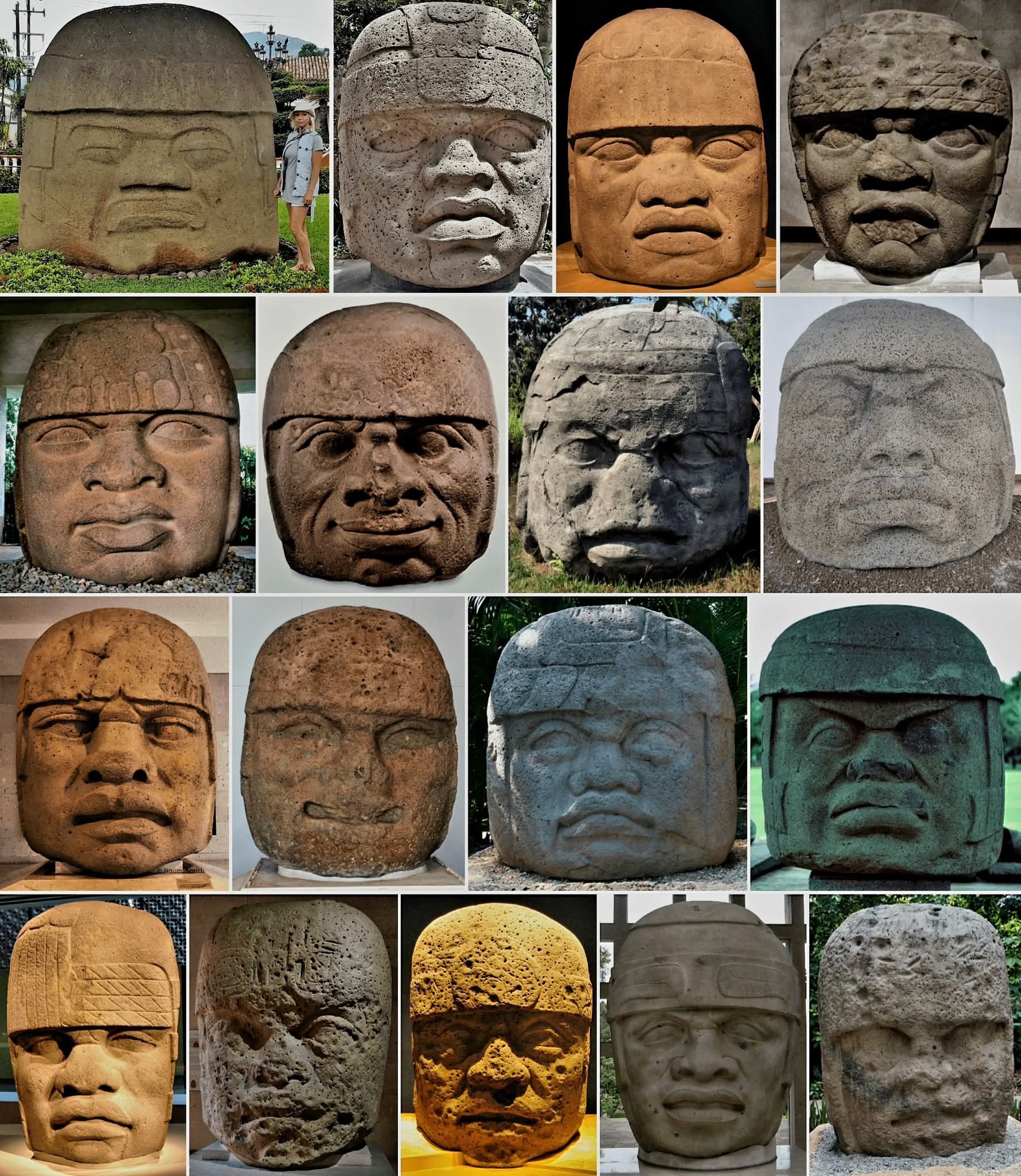 Lost - All 17 Of The Ancient Pre-Hispanic Olmec Colossal Stone Heads 🗿 ...