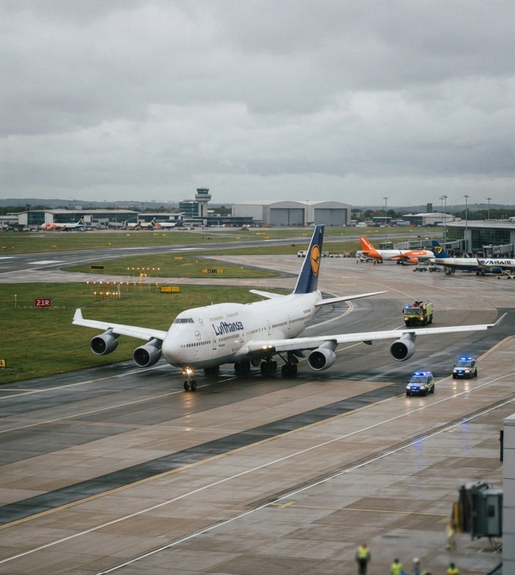 12-year-old Lufthansa 747 D-ABYO with flight number LH573