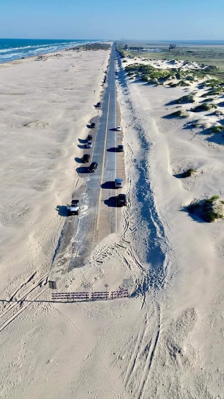 The end of the road, northern side of the island! South Padre Island, Texas 🚧🚧🚧