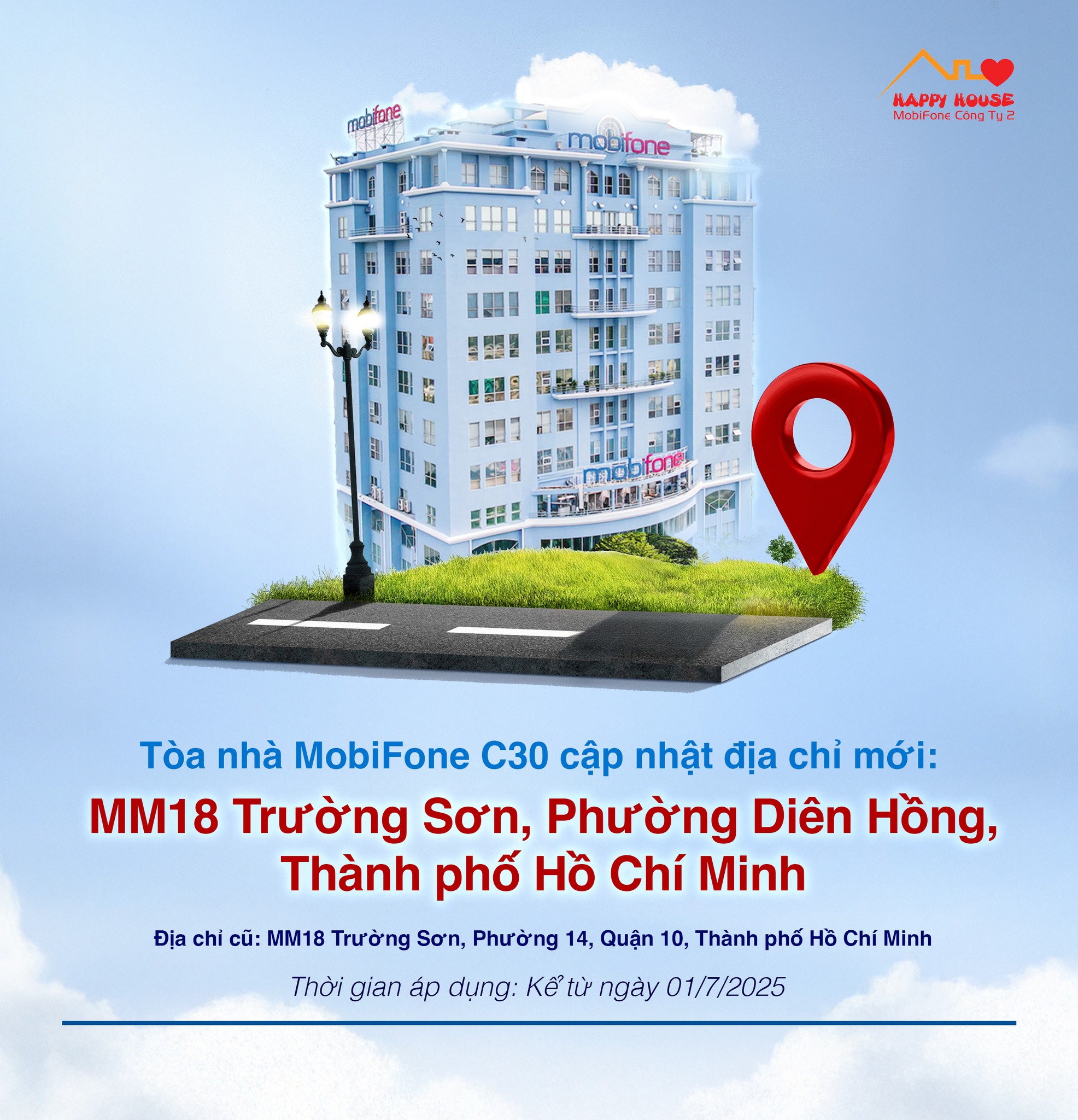 📣 CẬP NHẬT ĐỊA CHỈ TÒA NHÀ... - MobiFone HCM Connect+ | Facebook