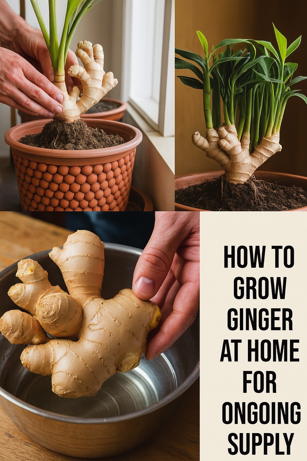 HomeGarden - 🌿 Growing ginger at home: guaranteed freshness all year ...