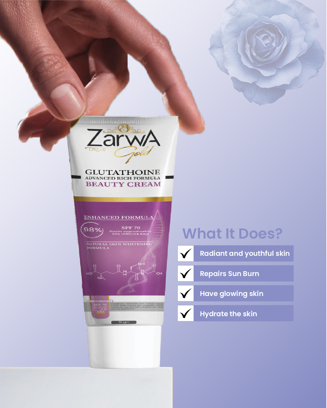 🌸 Your daily dose of skincare magic! Our Gentle Glutathione Cream is perfect for everyday use to brighten, protect, and nourish your skin. 🧴 Lightweight, non-greasy, and super effective! ✨ Say hello
