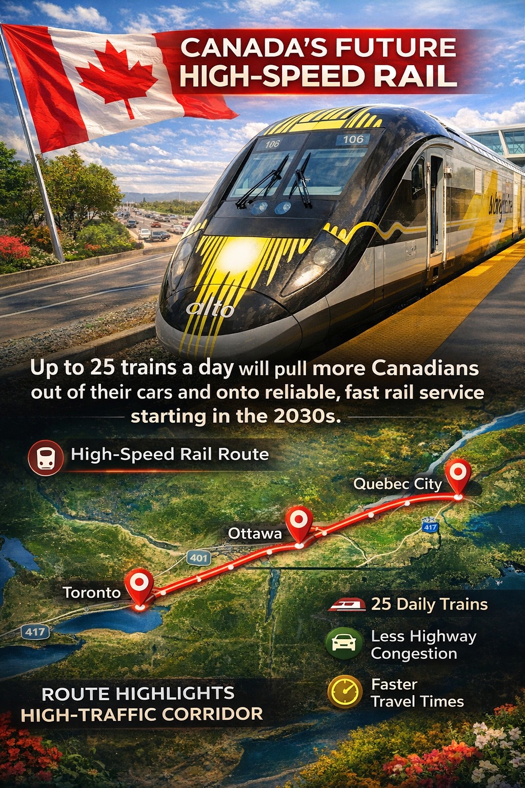 Canada - Canada’s future high-speed rail line is being designed to run ...