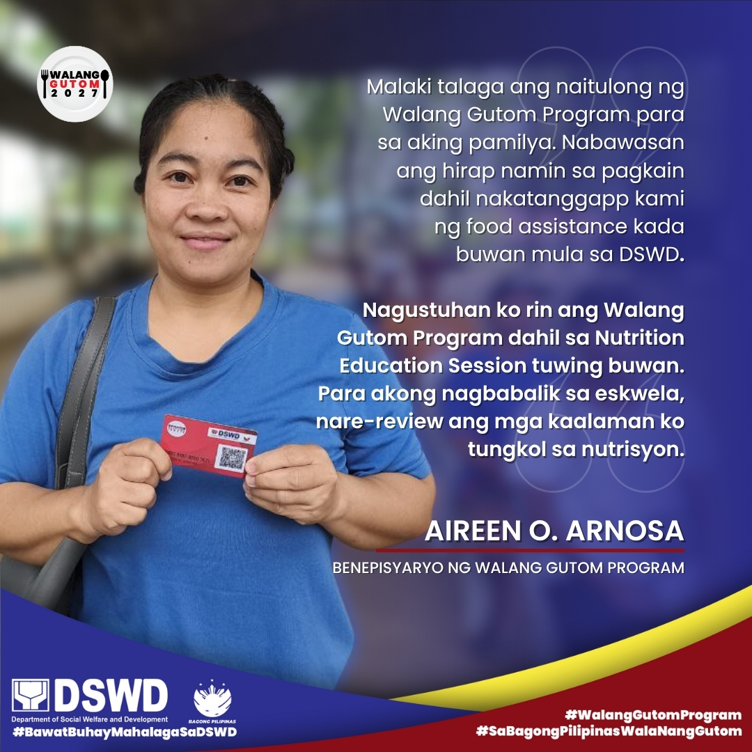 DSWD - BASAHIN: Sa likod ng bawat benepisyaryo ng Walang Gutom Program ...