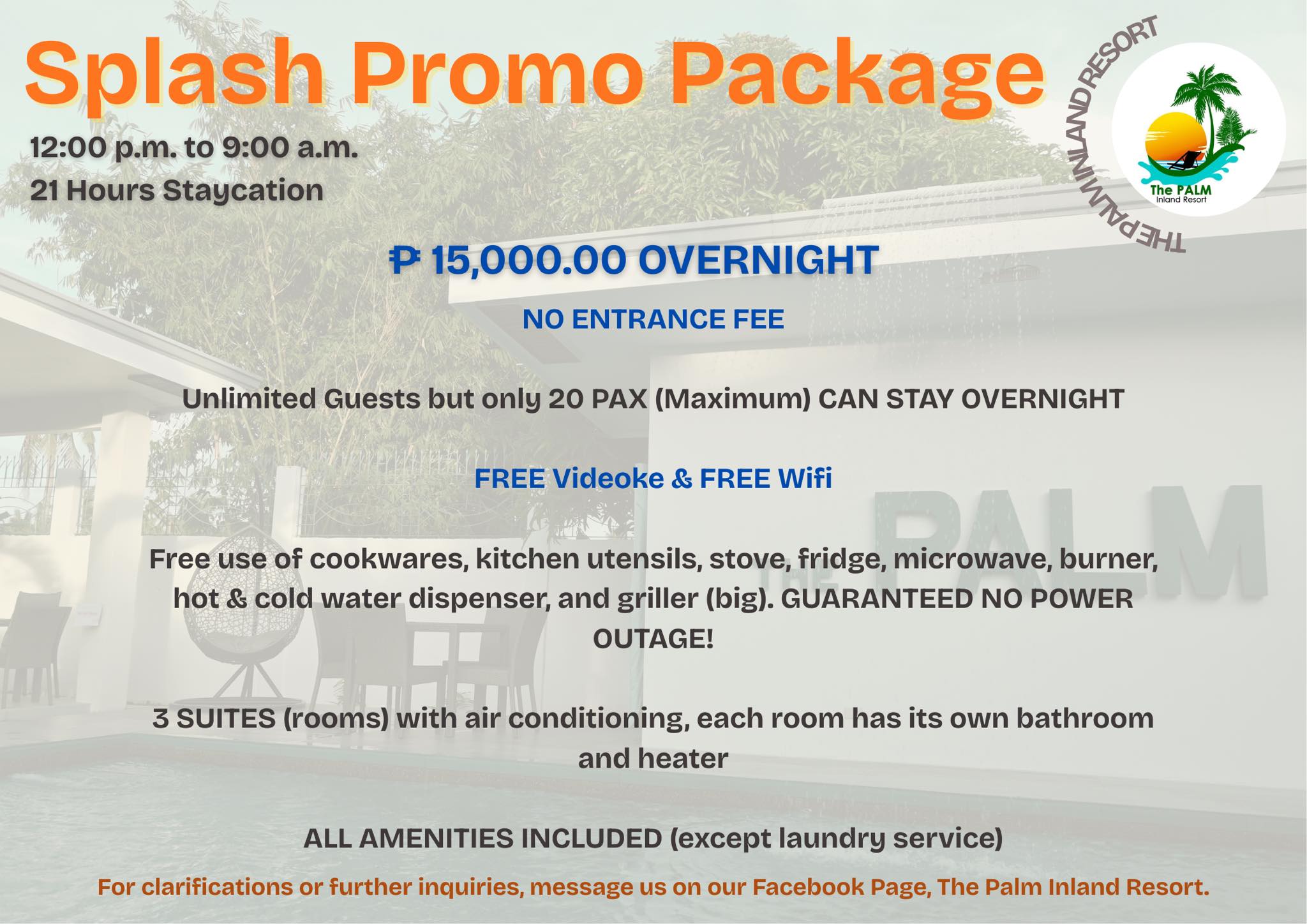 The Palm - 🌴 SPLASH PROMO ALERT! 🌴 Make your getaway more refreshing at ...