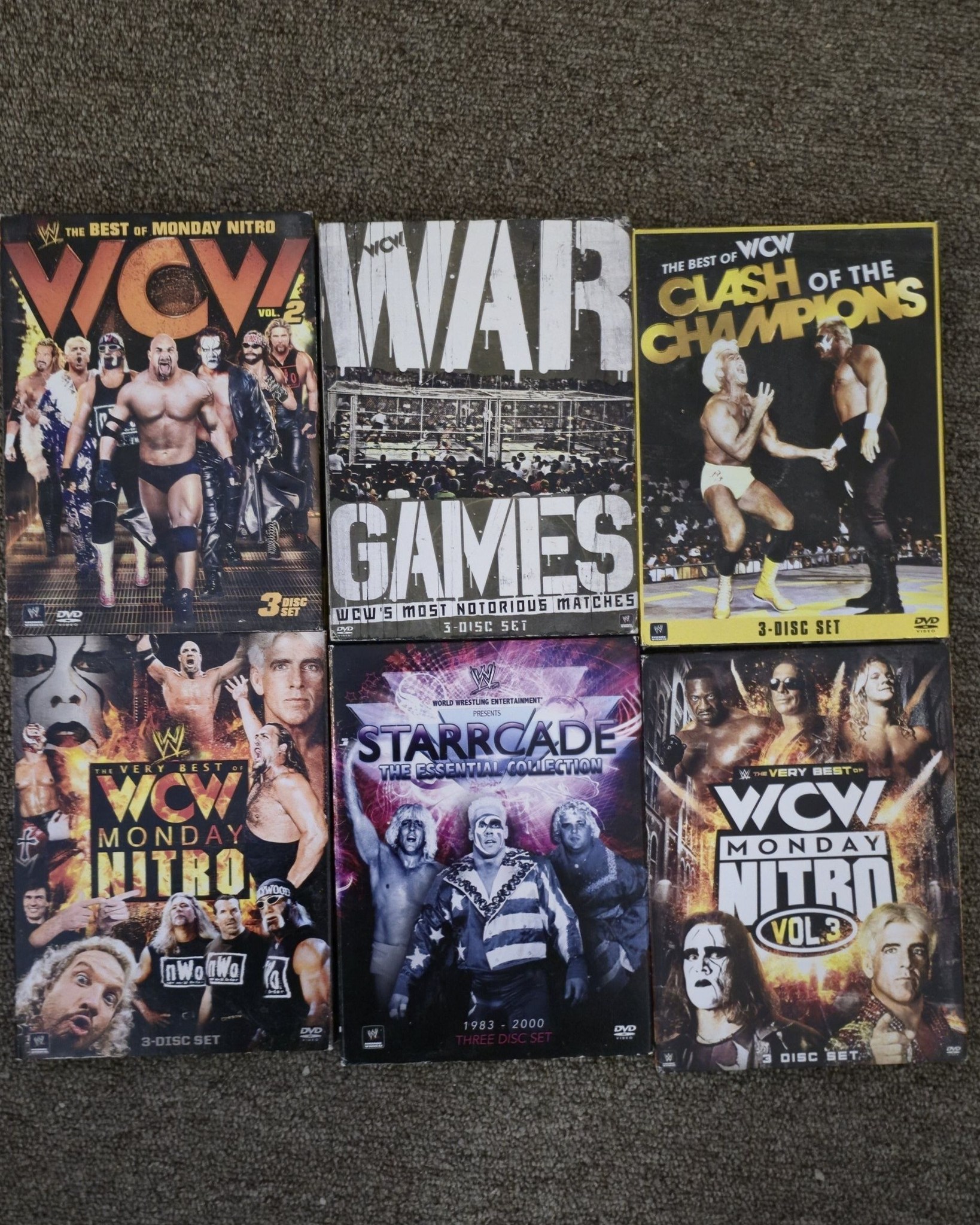 My WCW dvd collection YCYAWAR WNL THE BEST WTW.BESTMONDAYNITRO OF