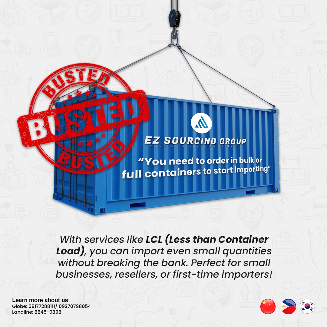 EZ - 🚫 Busted! That’s just a myth! With LCL (Less than Container Load ...