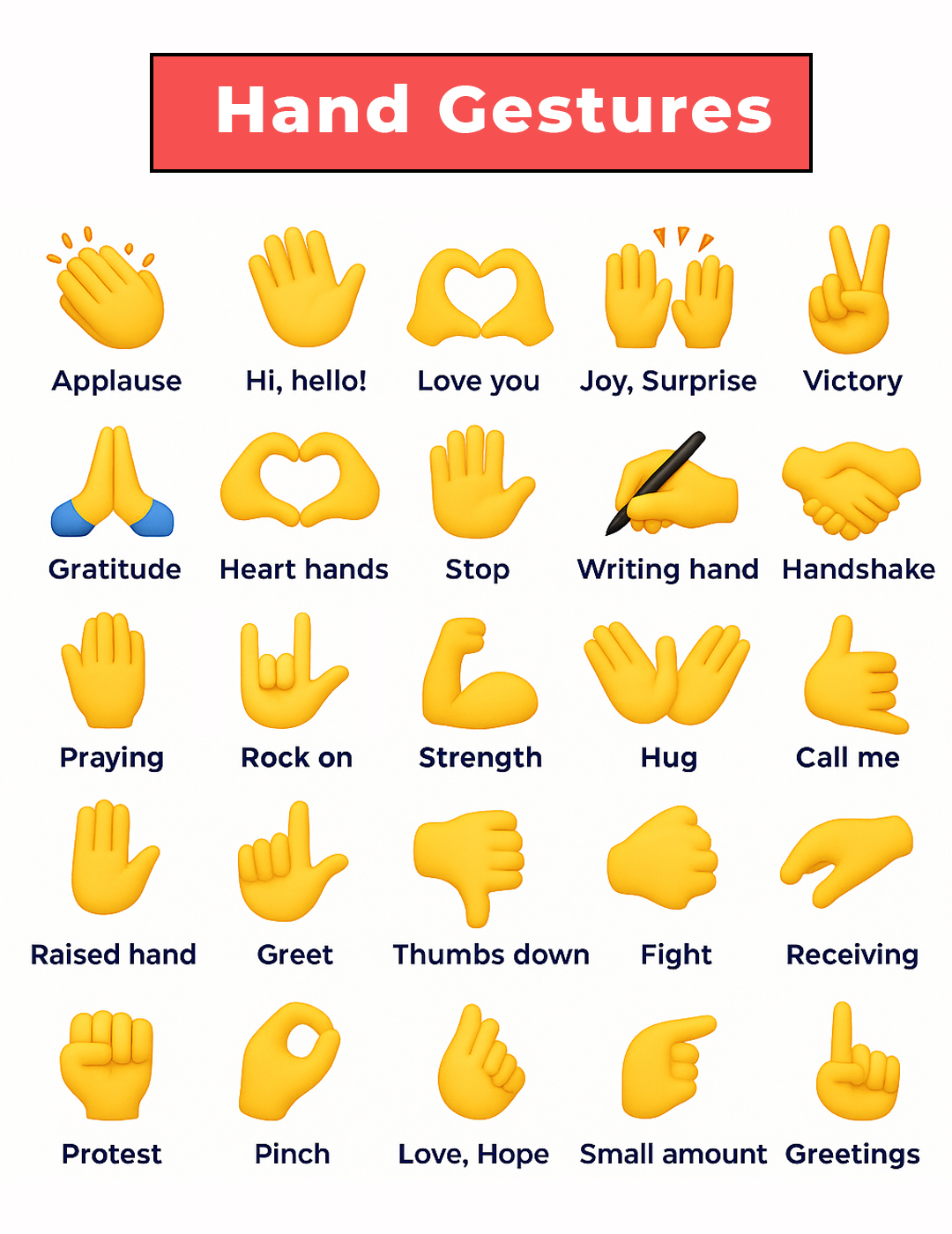 Speak - Hand Gestures | Facebook