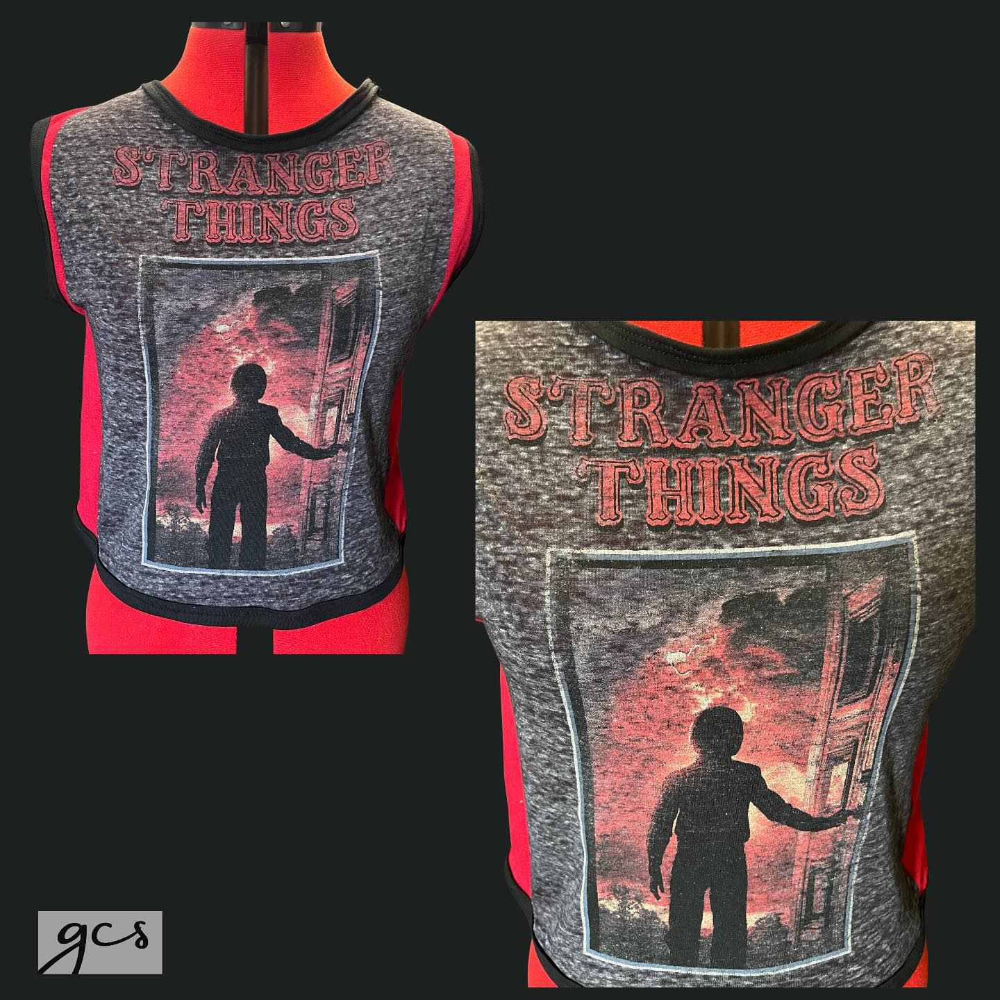 Gibson - •STRANGER THINGS MUSCLE TANK - 1 of 1• Completely Upcycled ...