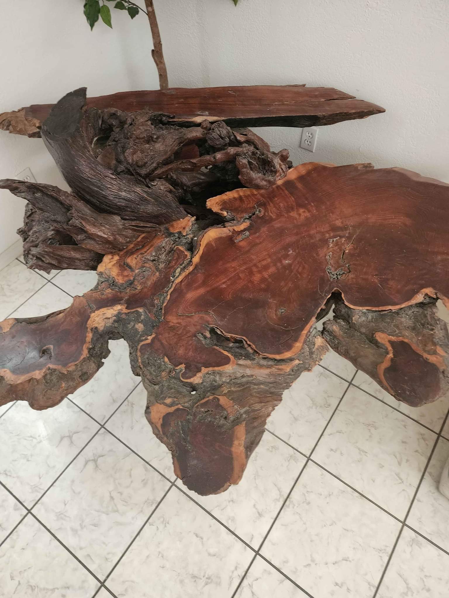 Wood slab and Burrell table - Outdoor Tables - Lake Havasu City ...