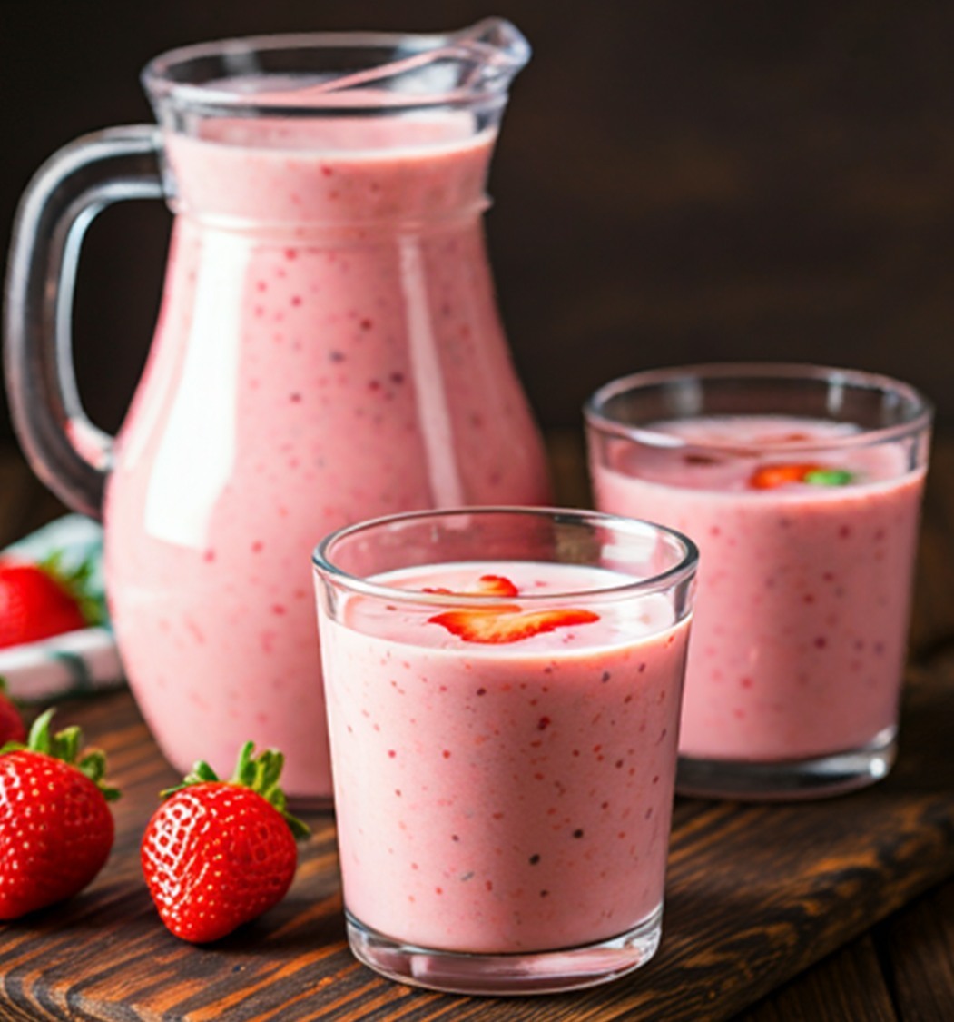 Mundo - AGUA CREMOSA DE FRESA #receta #recetafacil #recetasencilla 2 ...