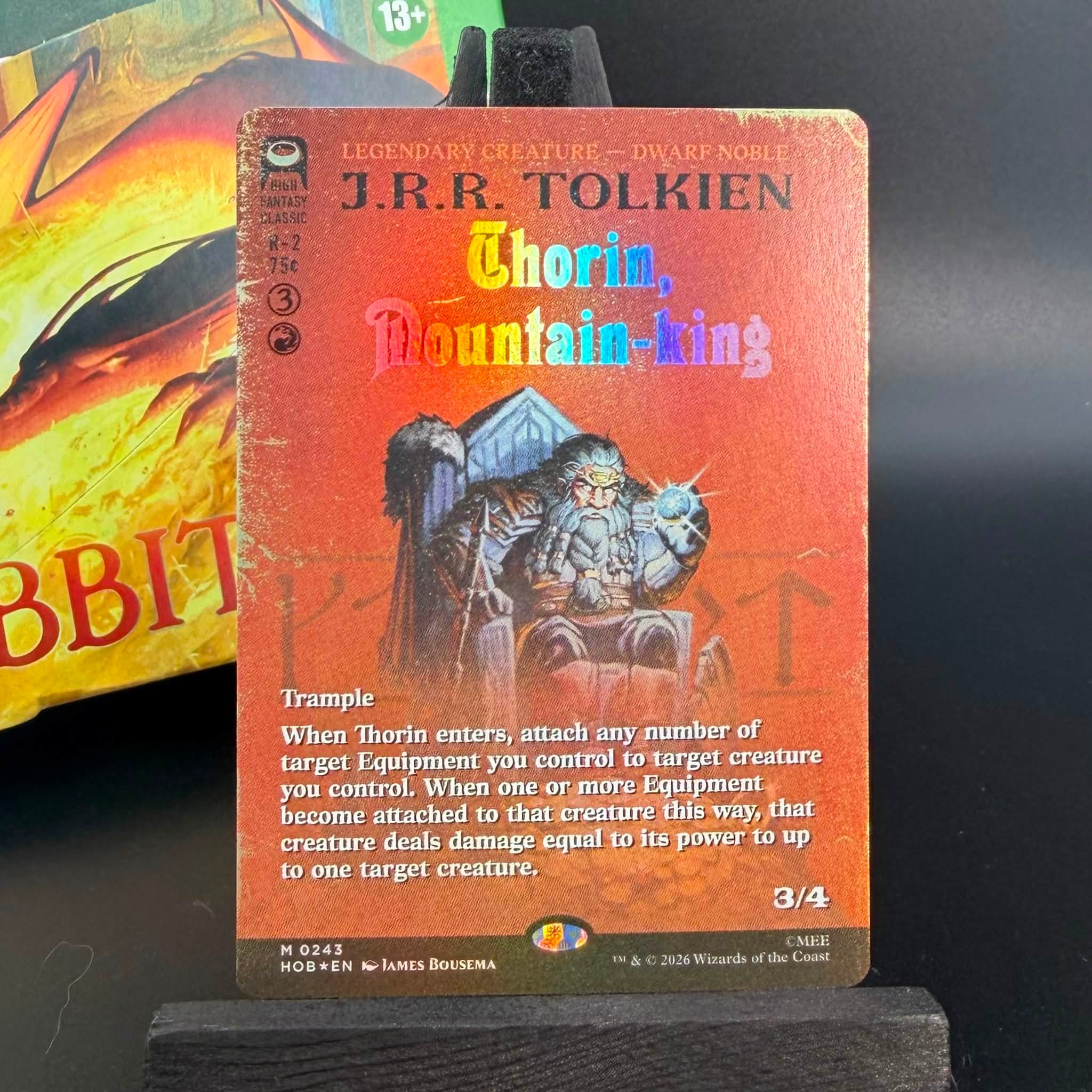 MTG The Hobbit Book Cover Cards Showcase Thorin Mountain-king