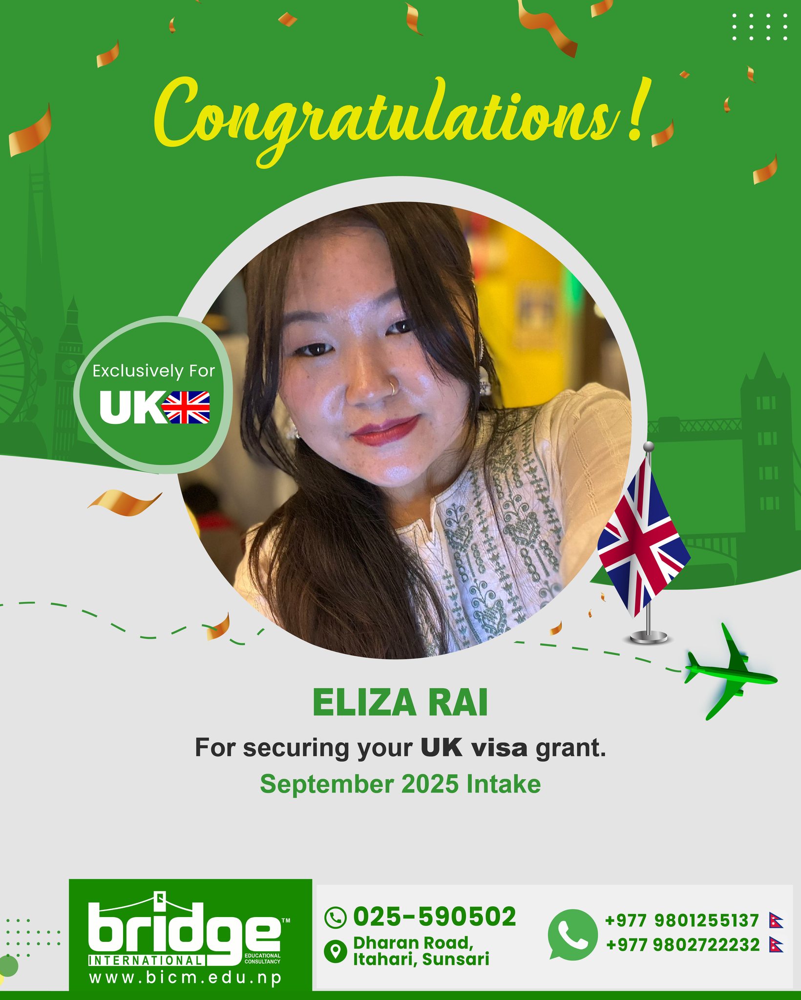 Bridge - 𝐂𝐨𝐧𝐠𝐫𝐚𝐭𝐮𝐥𝐚𝐭𝐢𝐨𝐧𝐬! 𝐔𝐊 𝐕𝐢𝐬𝐚 𝐆𝐫𝐚𝐧𝐭𝐞𝐝 🇬🇧🎉 We are thrilled to share ...