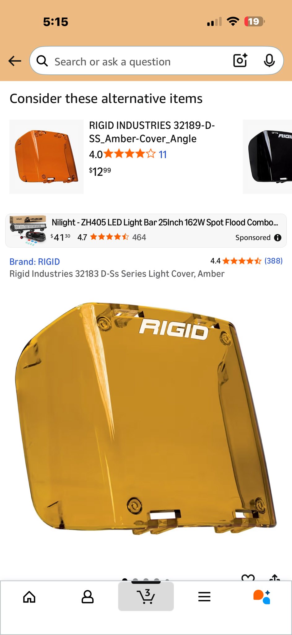 RIGID D-SS Series Light Covers – Impact-Resistant Polycarbonate