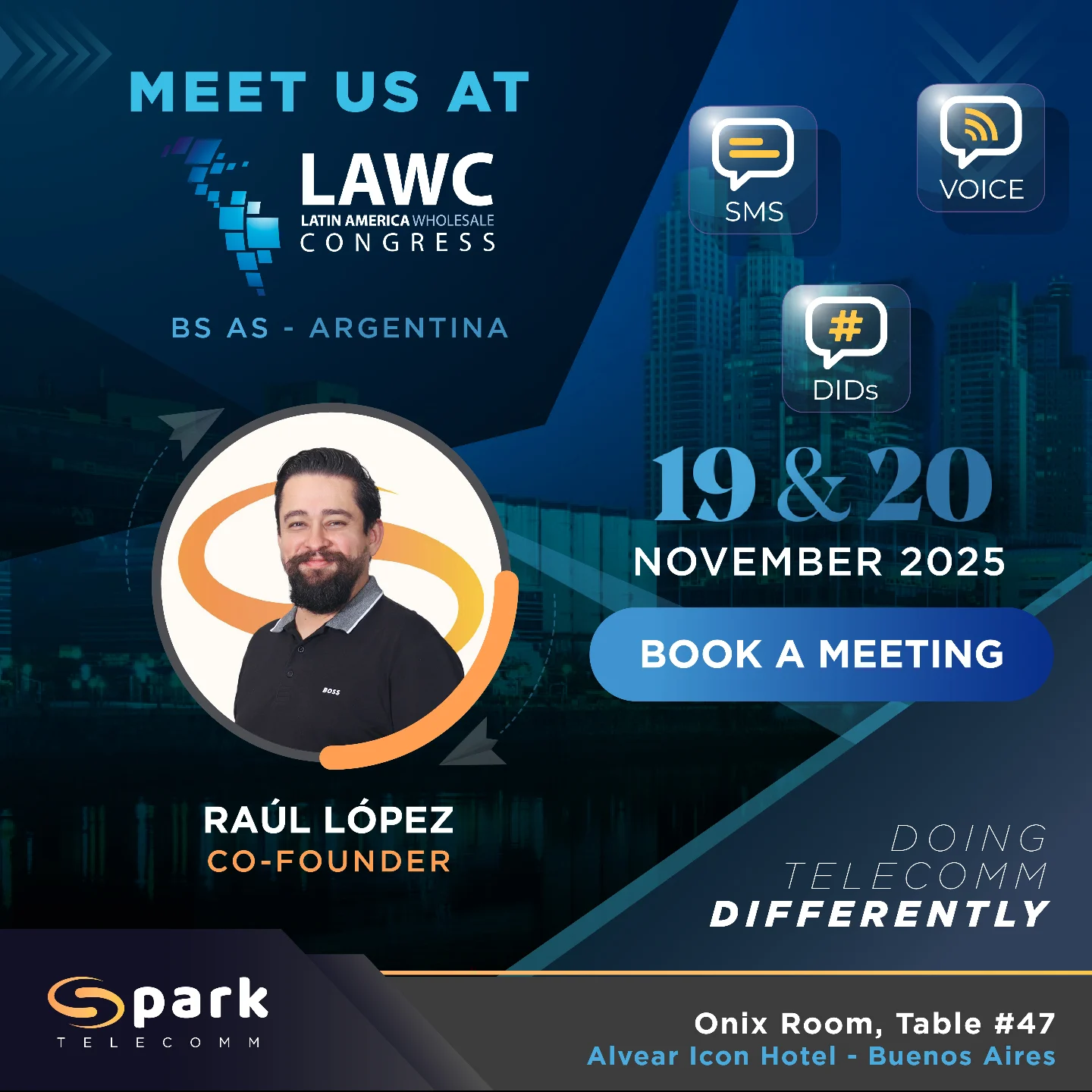Spark Telecomm - 🌎 Meet Spark Telecomm at #LAWC2025 🇦🇷... | Facebook