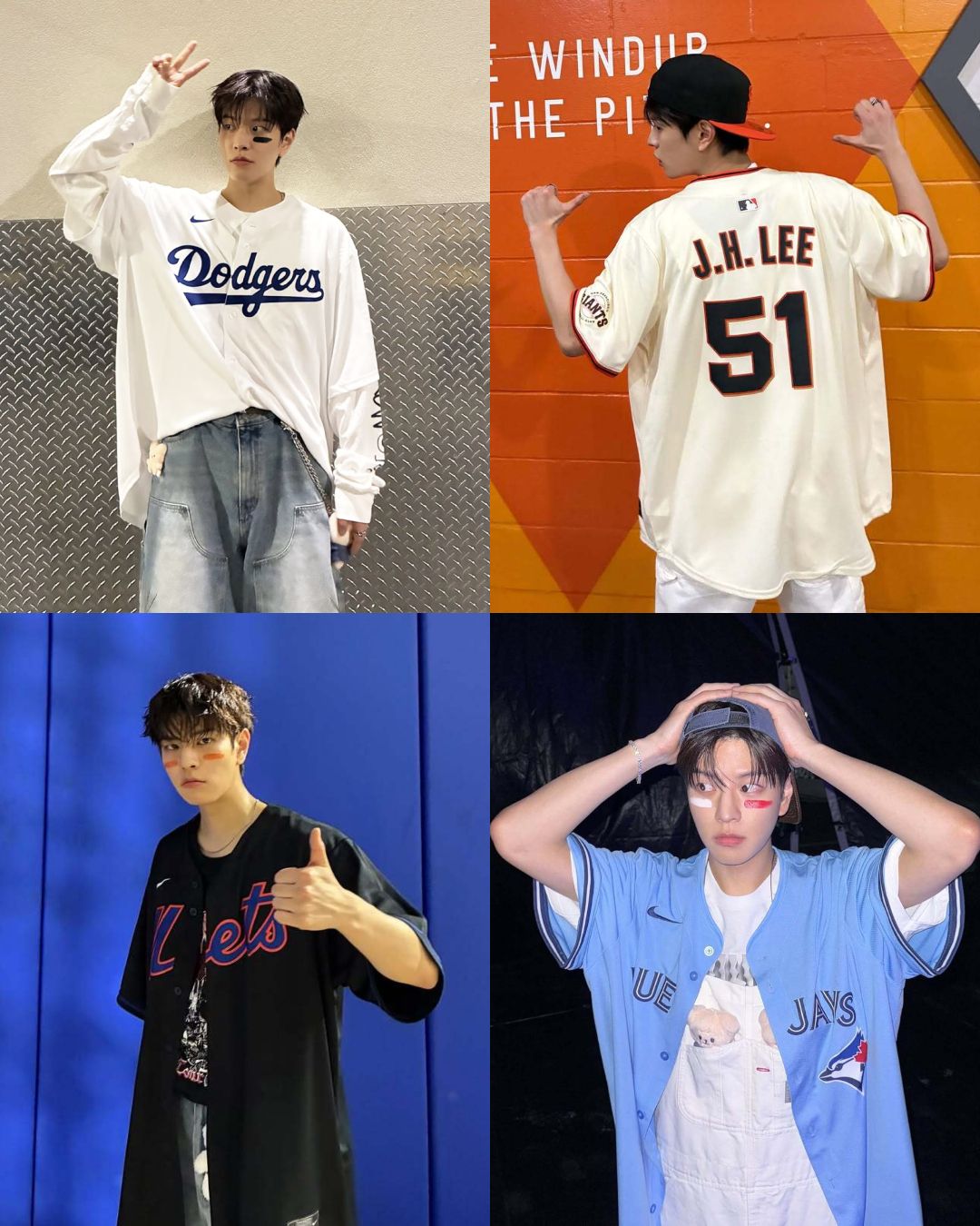 Stray Kids Seungmin ベースボールシャツ SEUNG MIN STRAY KIDS